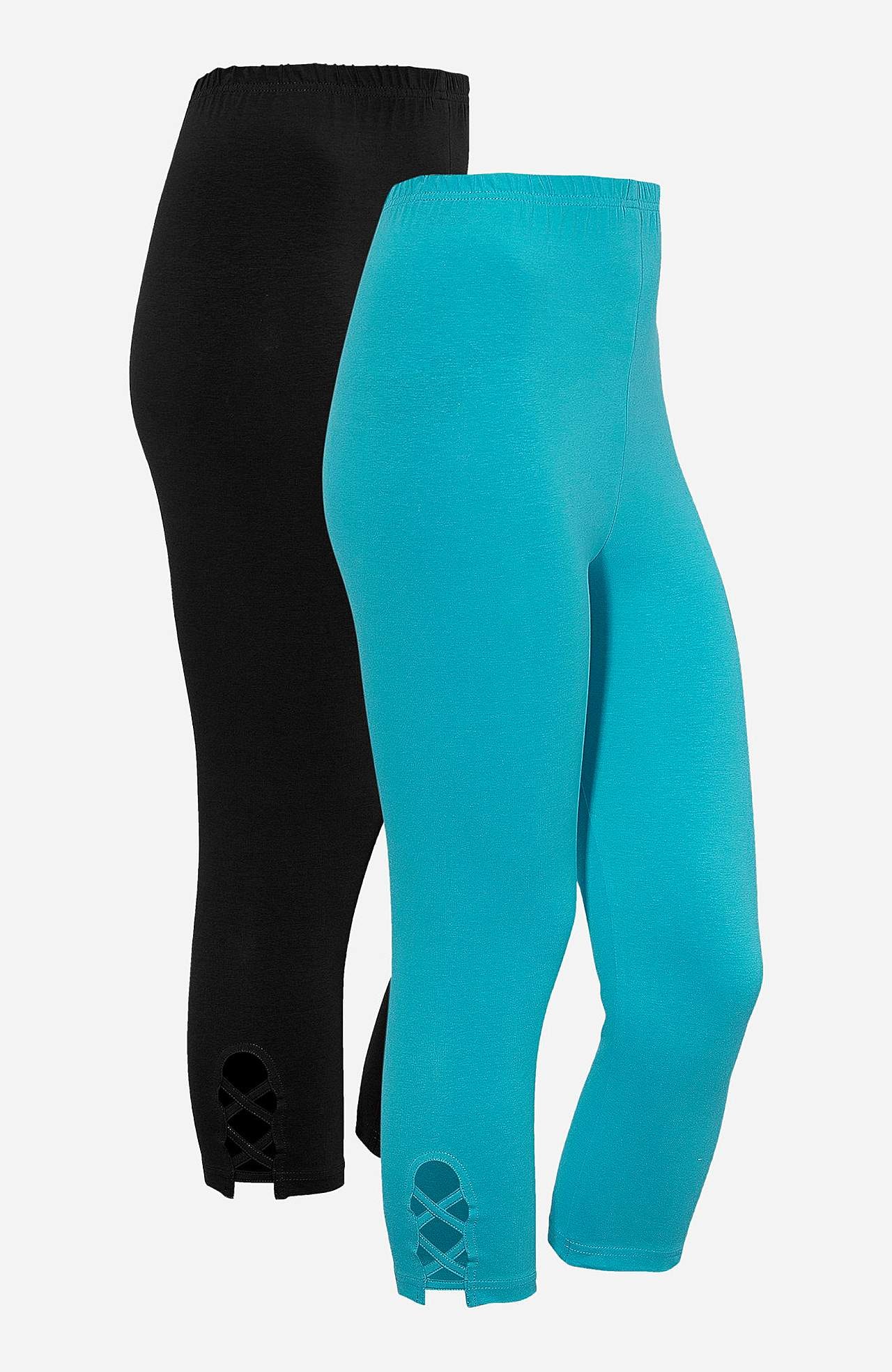 Capri-Leggings mit netten Details 2er-Pack