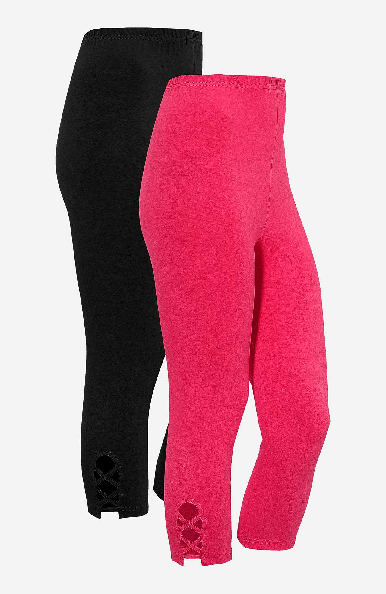 Capri-Leggings mit netten Details 2er-Pack