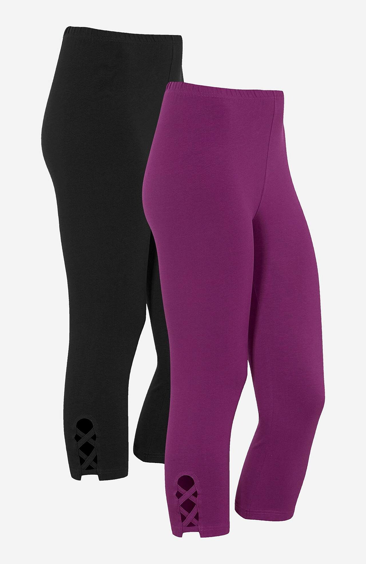 Capri-Leggings mit netten Details 2er-Pack