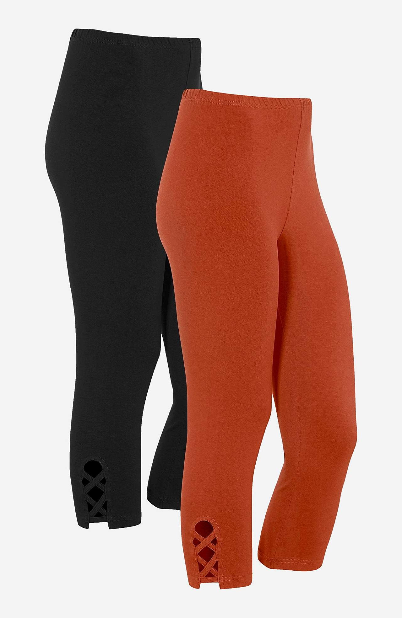 Capri-Leggings mit netten Details 2er-Pack