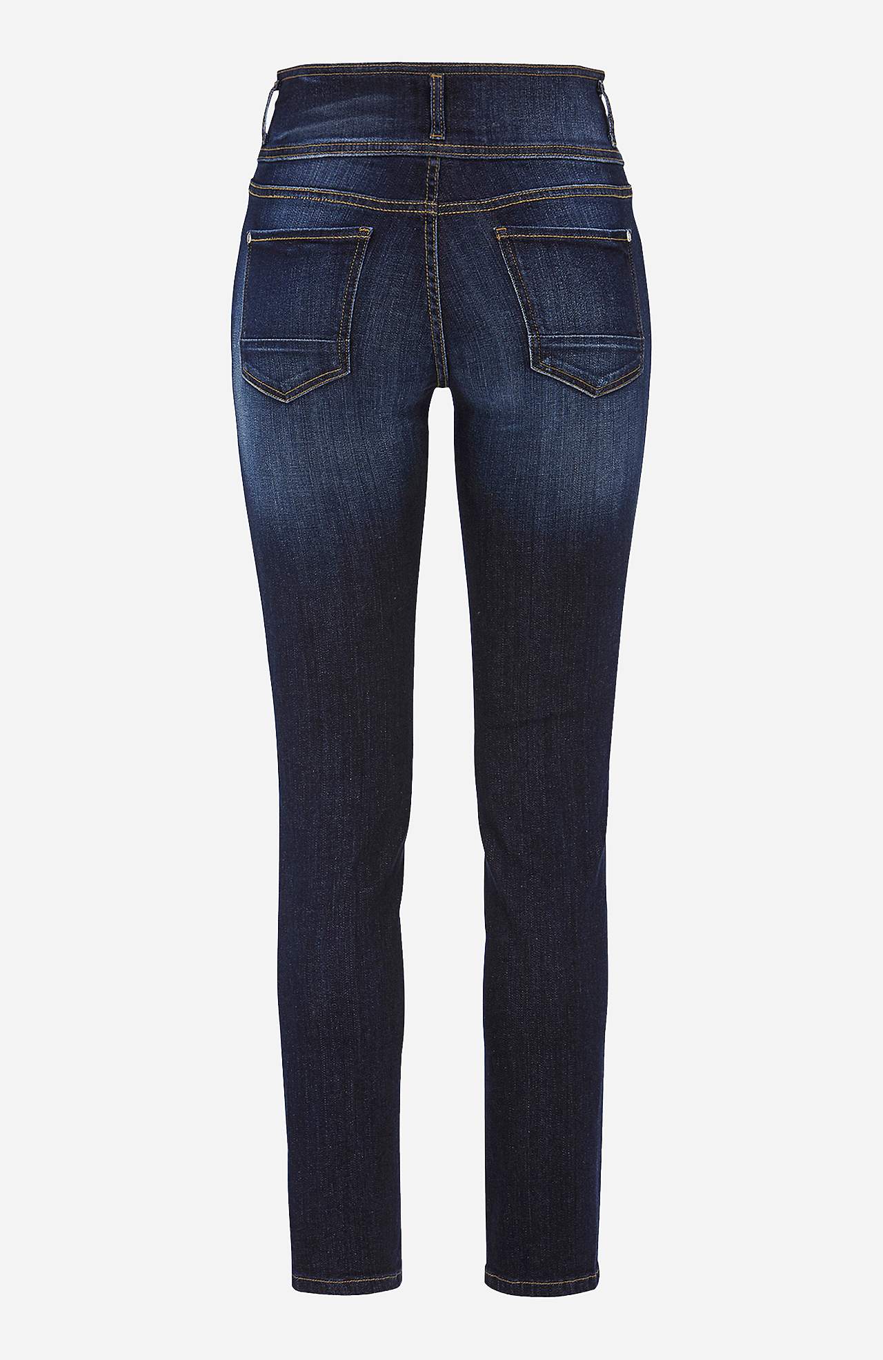 Gerade Jeans mit hohem Bund