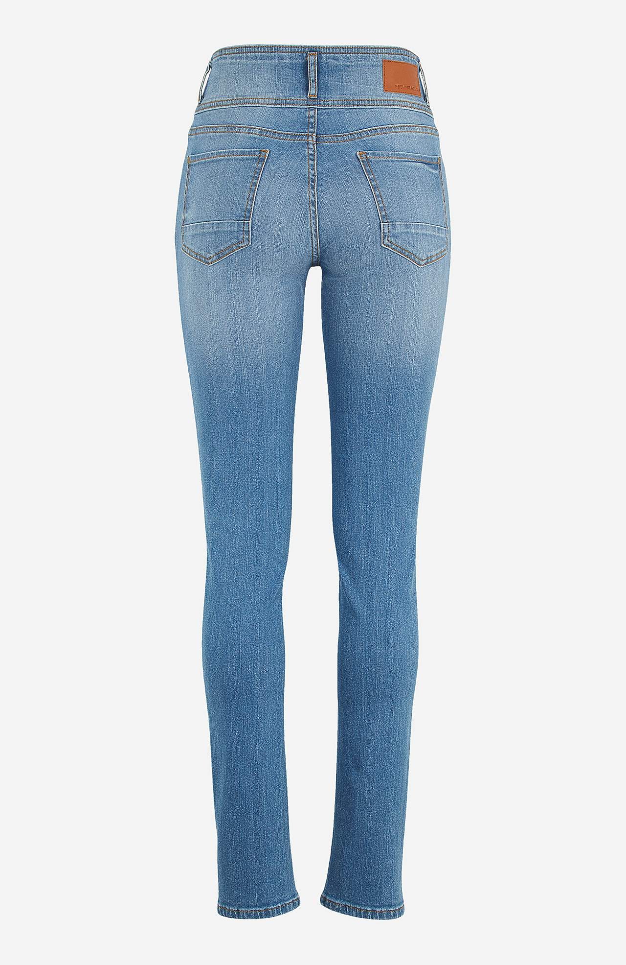 Gerade Jeans mit hohem Bund