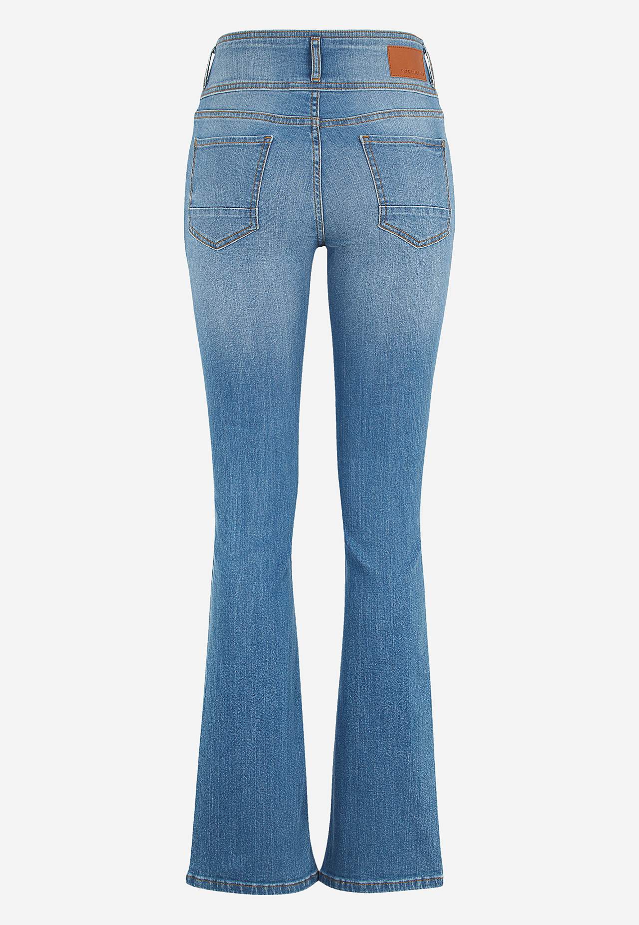 Bootcut-Jeans mit hohem Bund