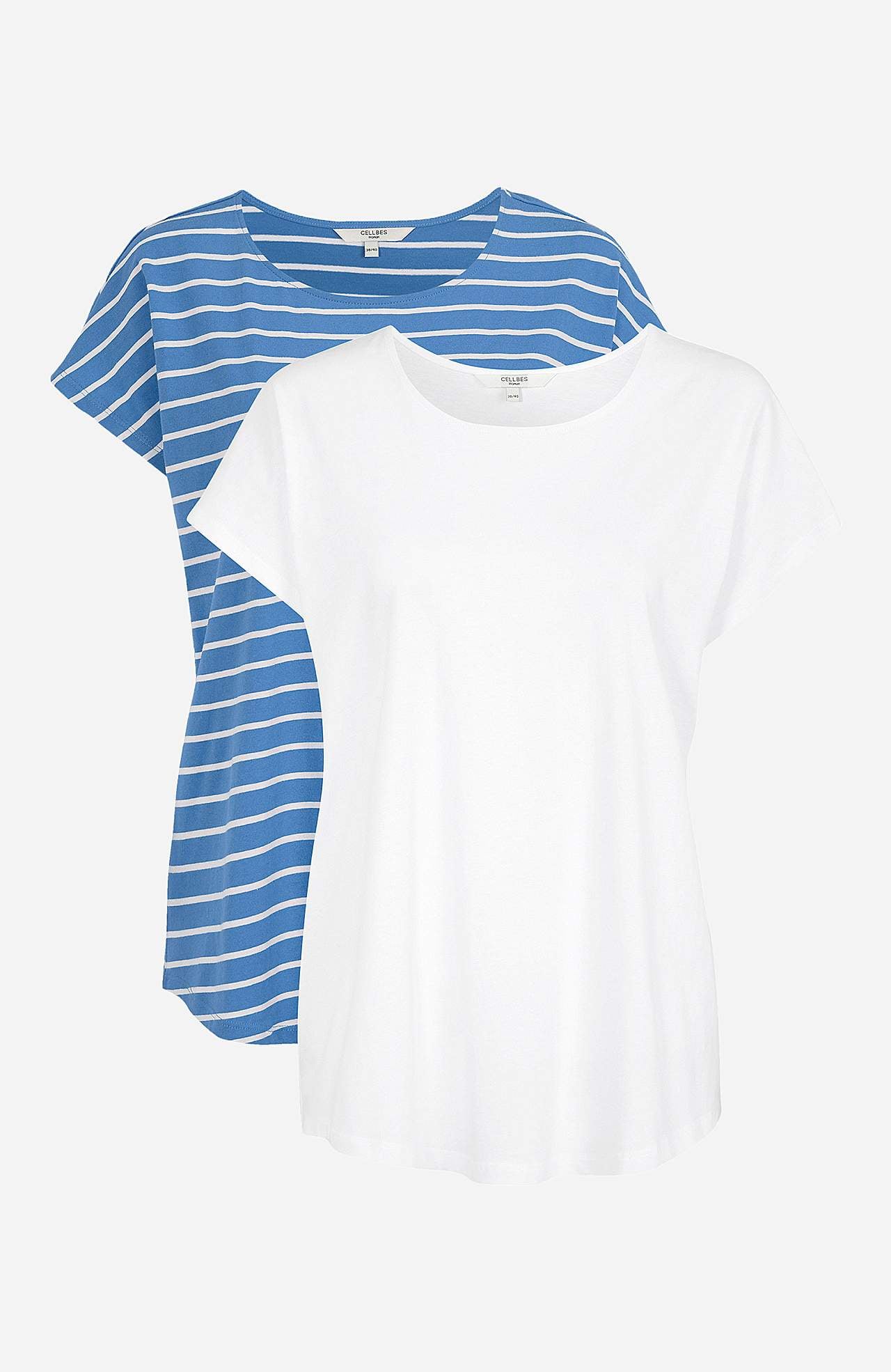 Jersey-Tops mit Flügelärmeln Alma 2er-Pack