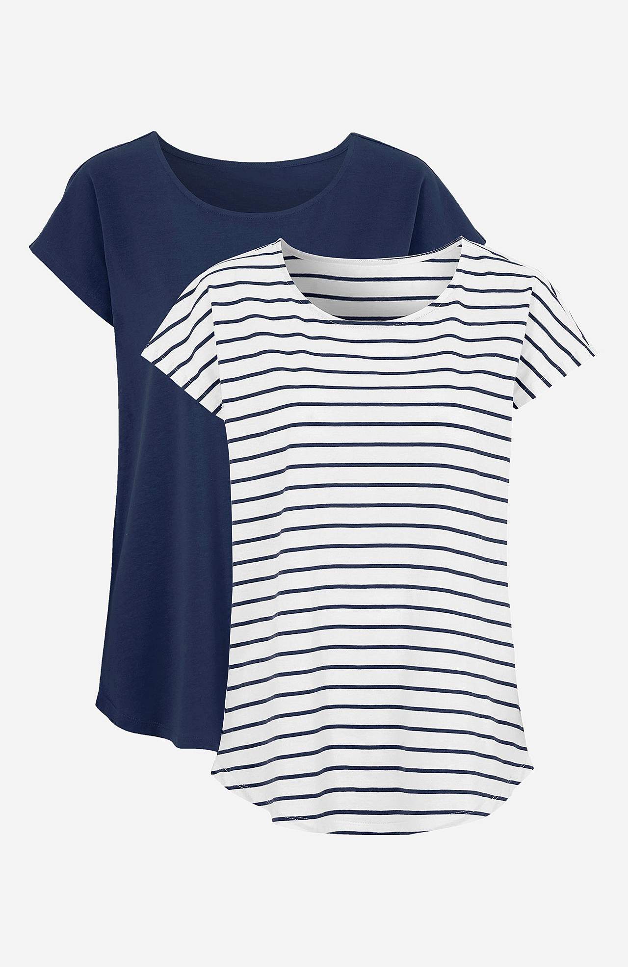 Jersey-Tops mit Flügelärmeln Alma 2er-Pack