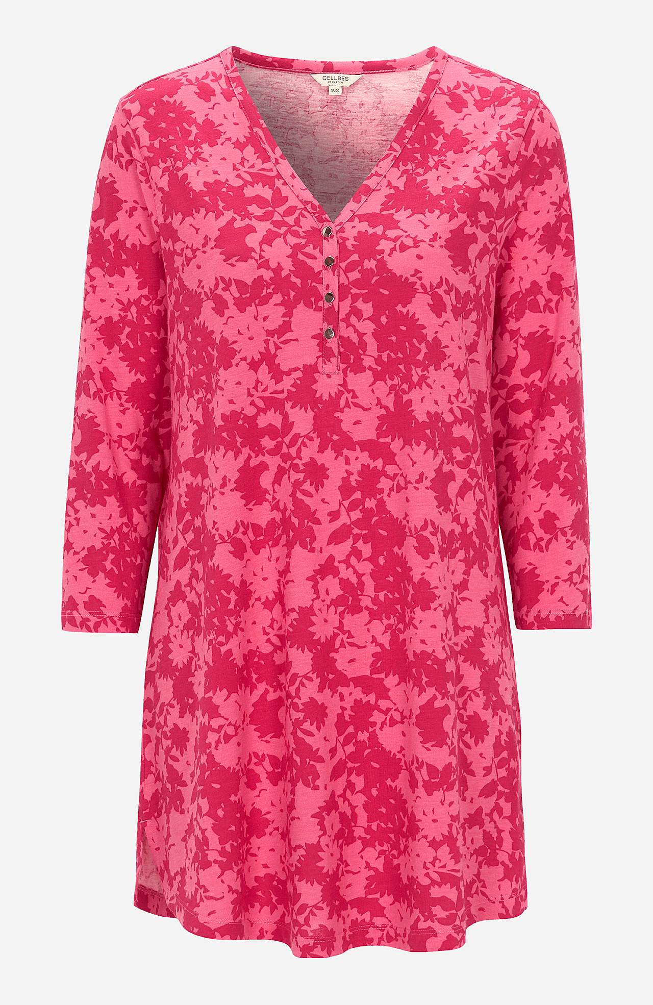 Jersey-Tunika mit V-Ausschnitt