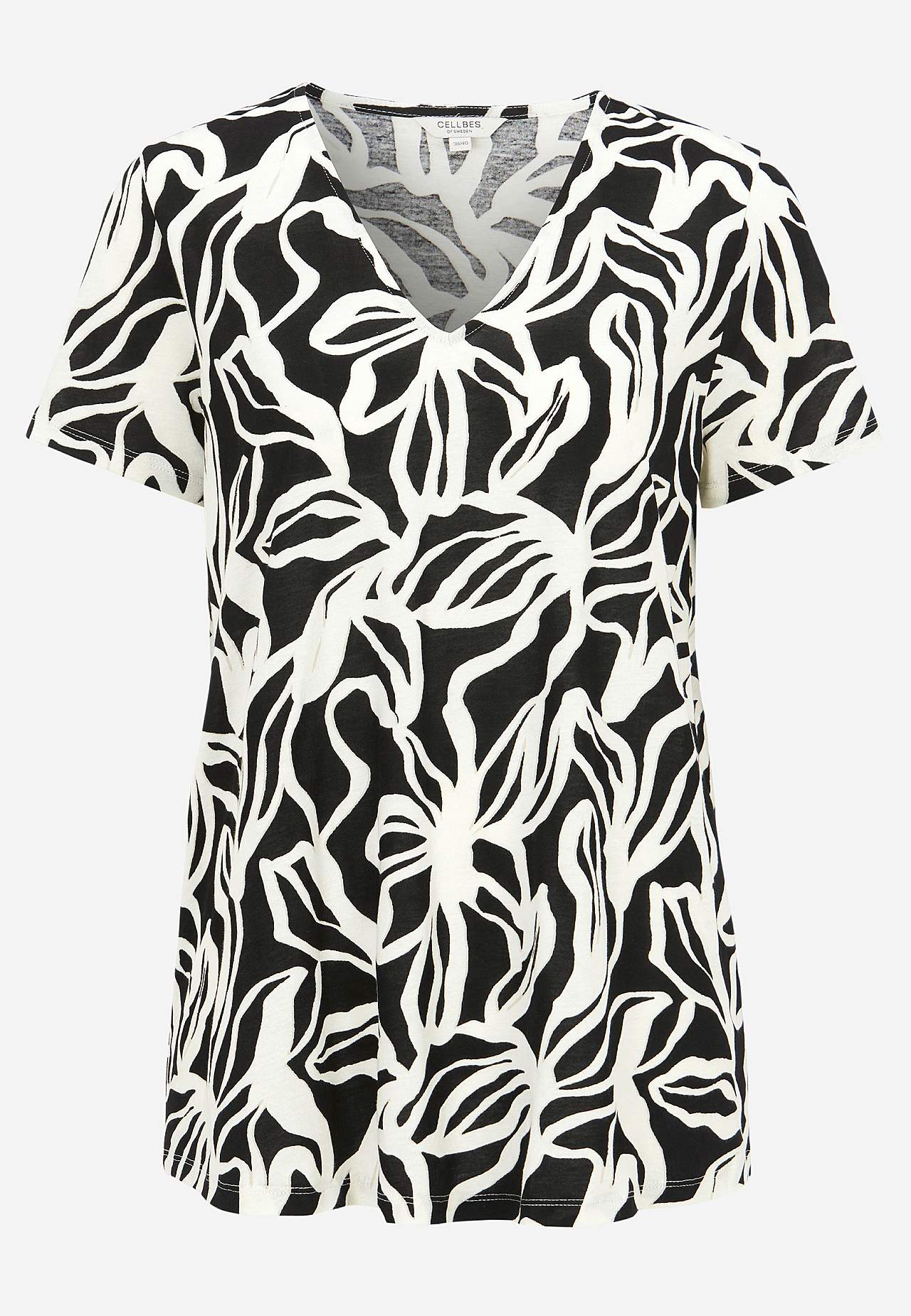 Weiches Jersey-Top mit V-Ausschnitt