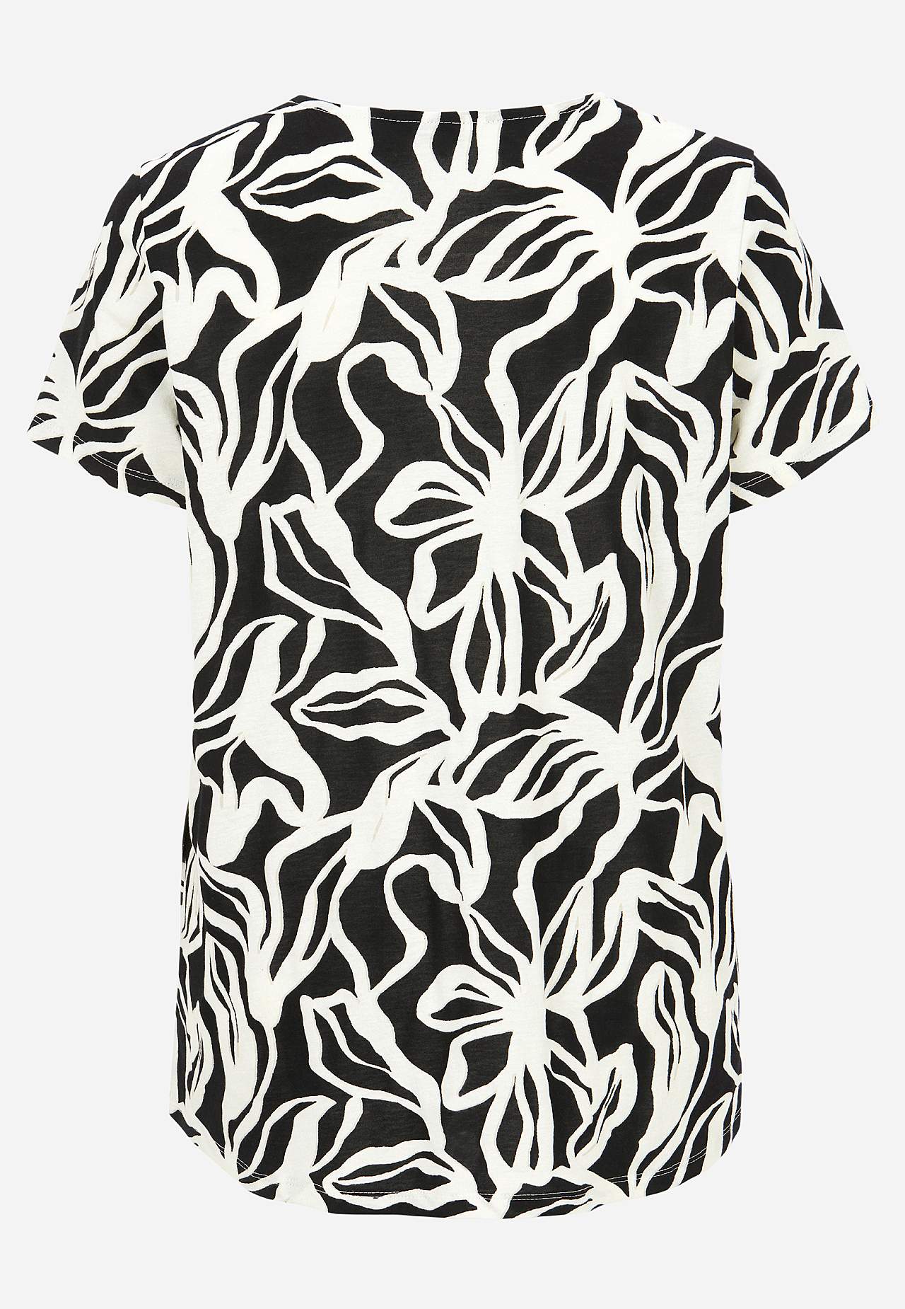 Weiches Jersey-Top mit V-Ausschnitt