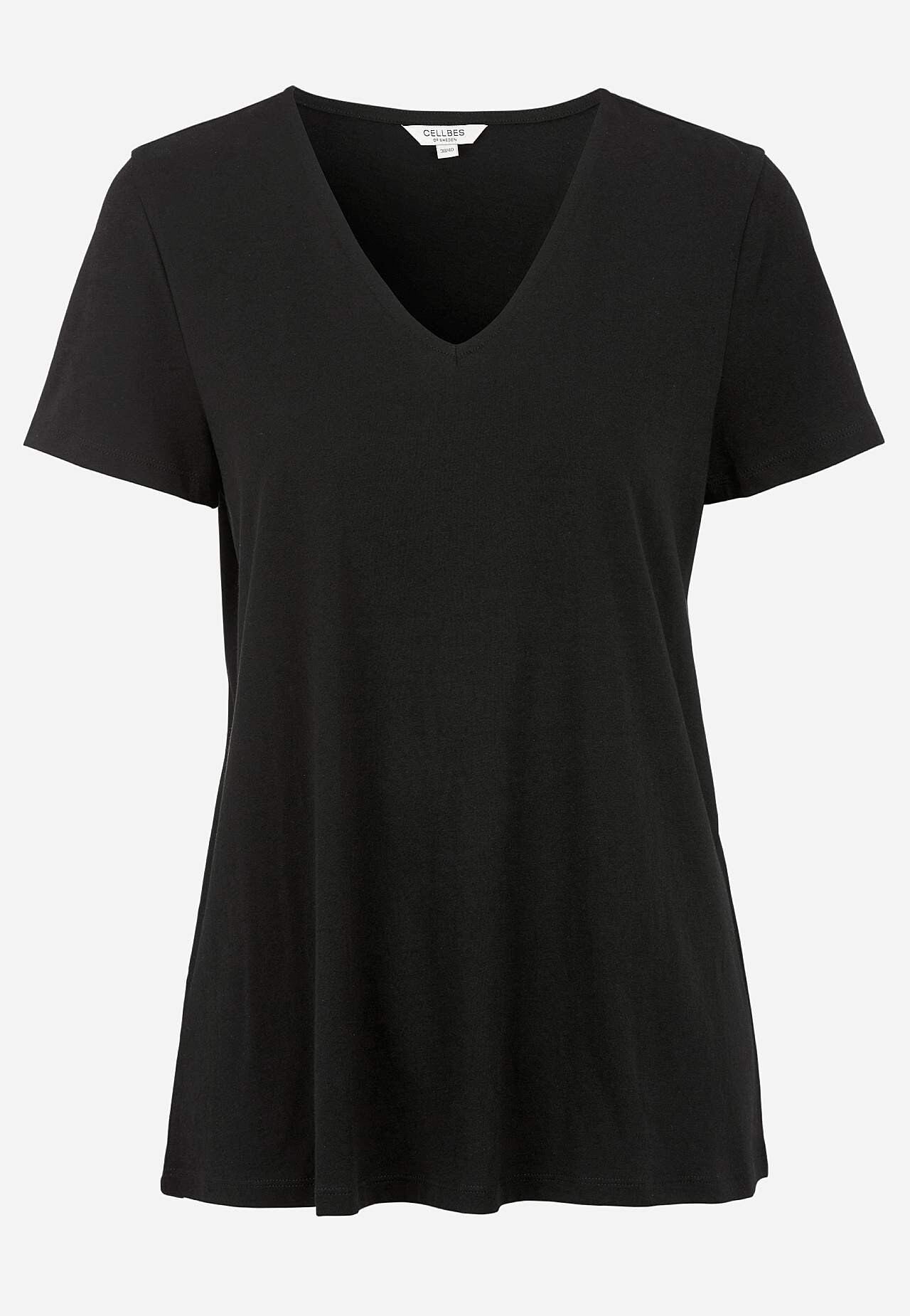 Weiches Jersey-Top mit V-Ausschnitt