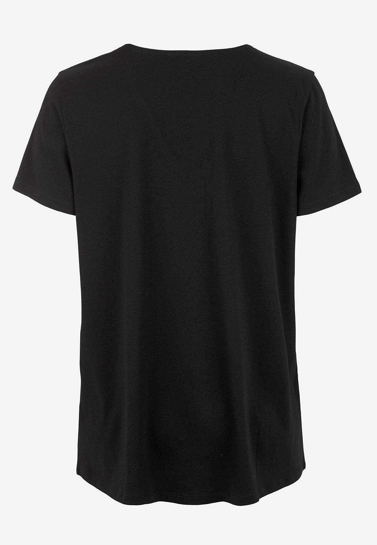 Weiches Jersey-Top mit V-Ausschnitt