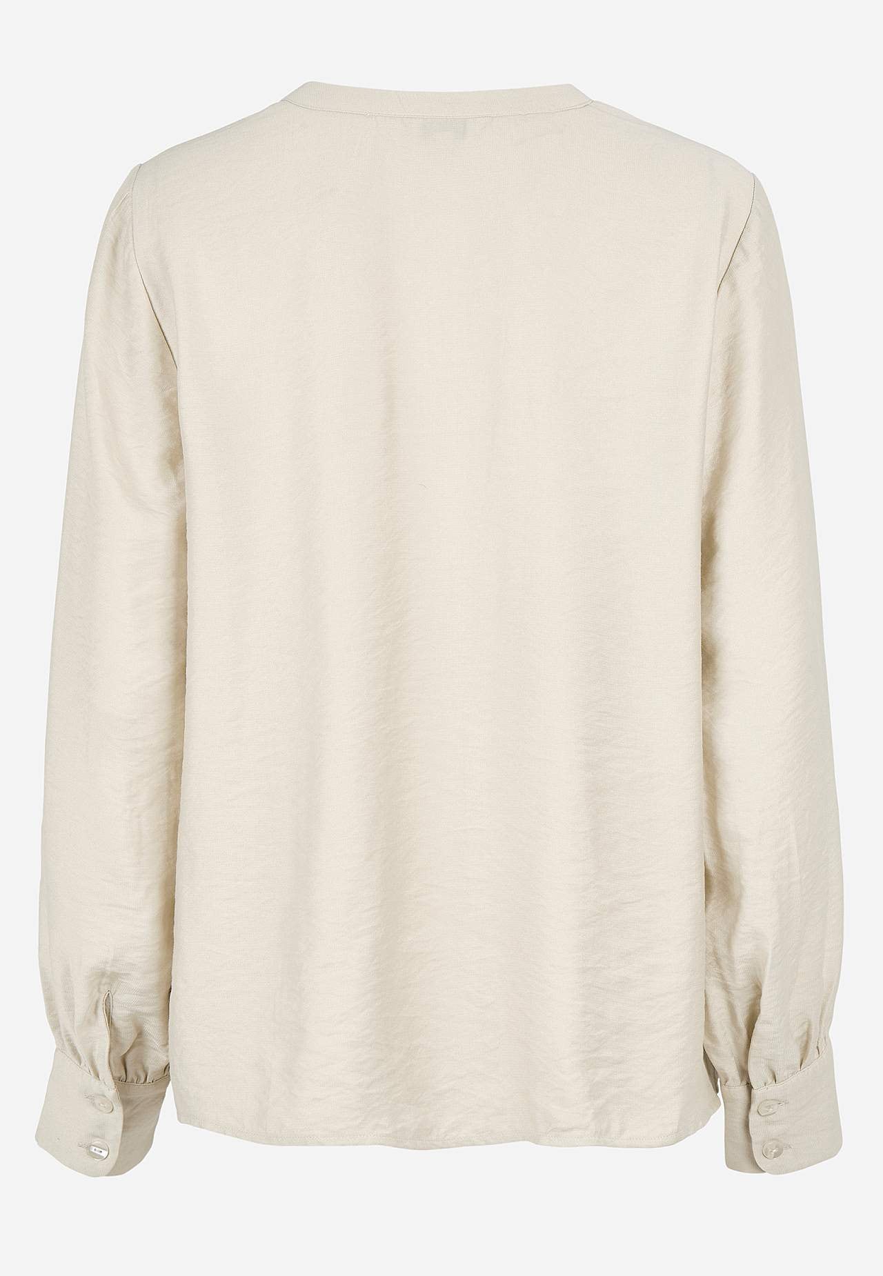 Gewebte Bluse mit Knöpfen