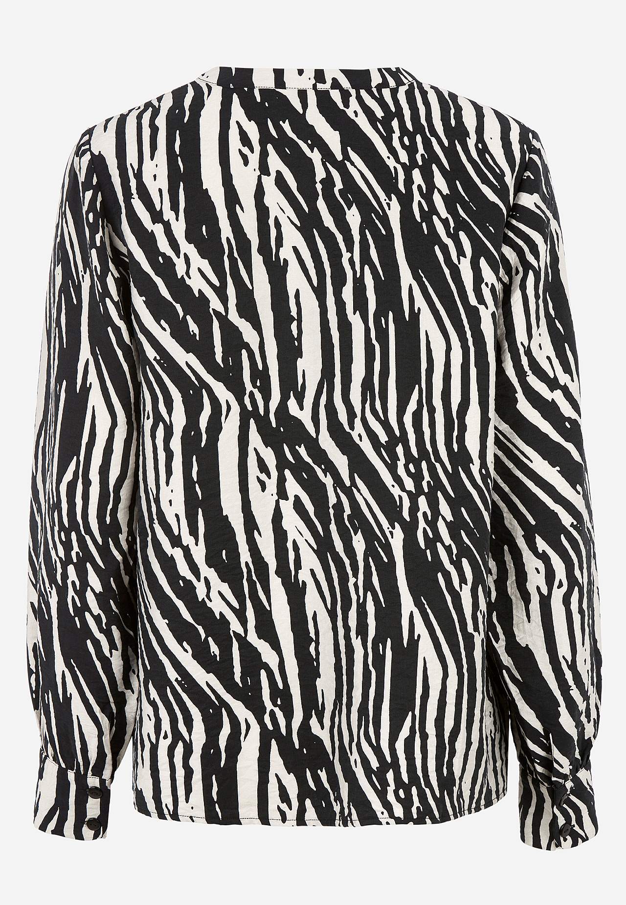 Gewebte Bluse mit Knöpfen