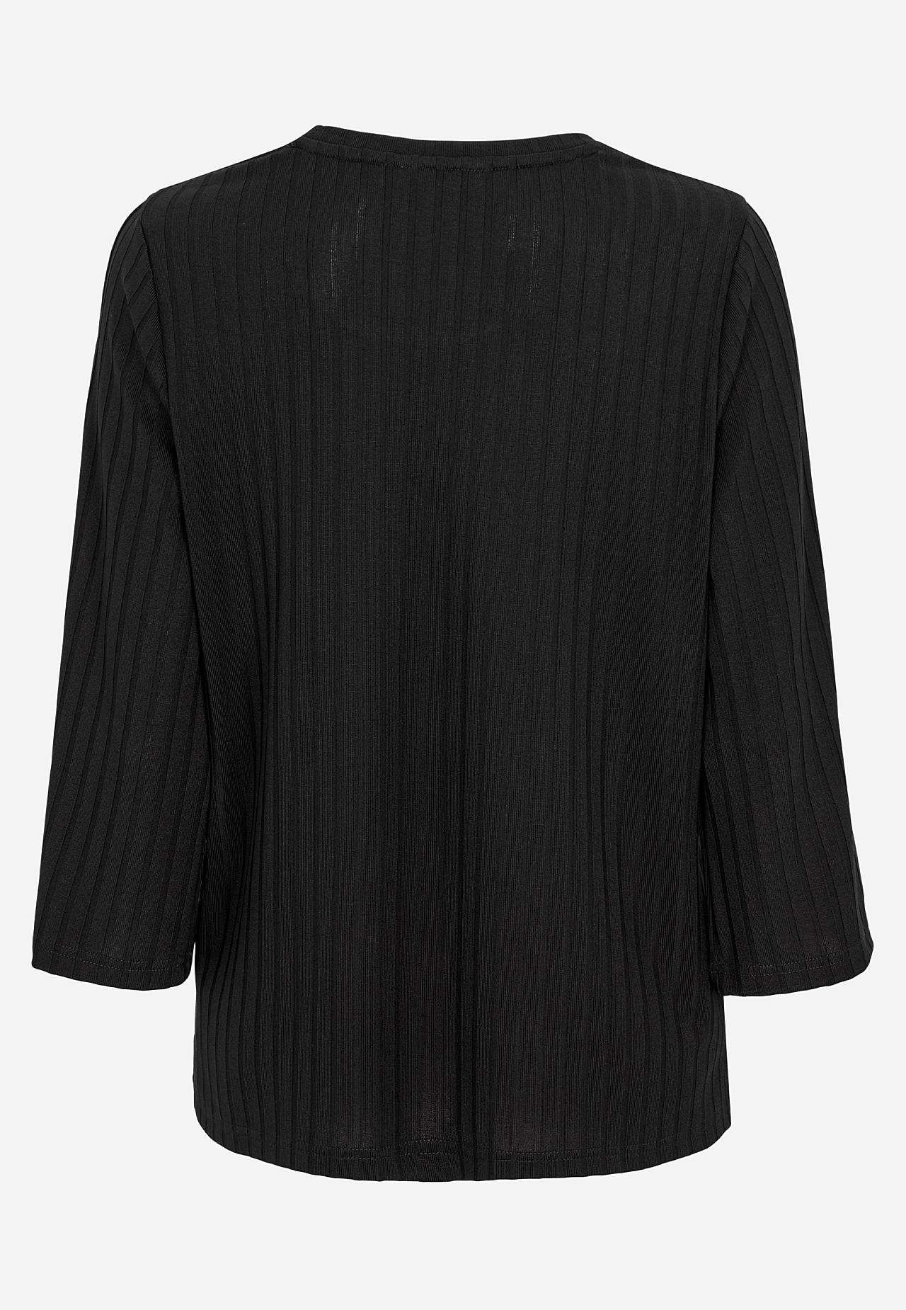 Jersey-Top mit Knöpfen