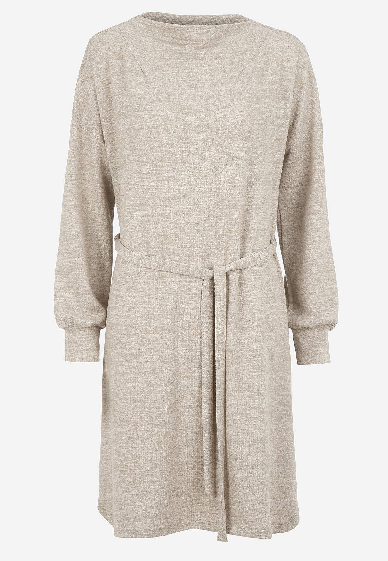 Jerseykleid mit Gürtel zum selberbinden