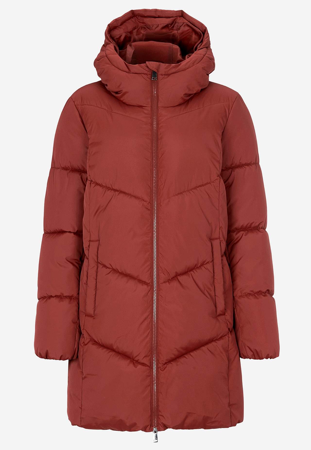 Warme Jacke mit flauschiger Polsterung