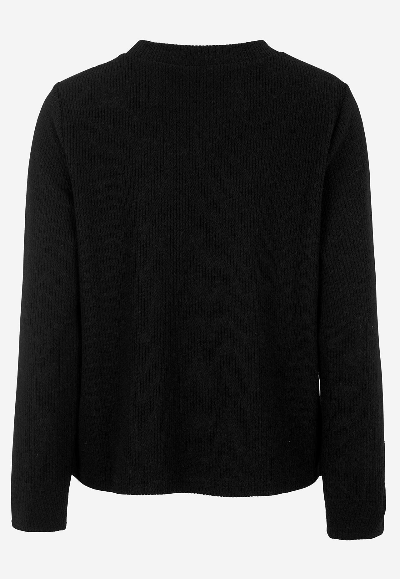 Super weicher Pullover mit Knöpfen