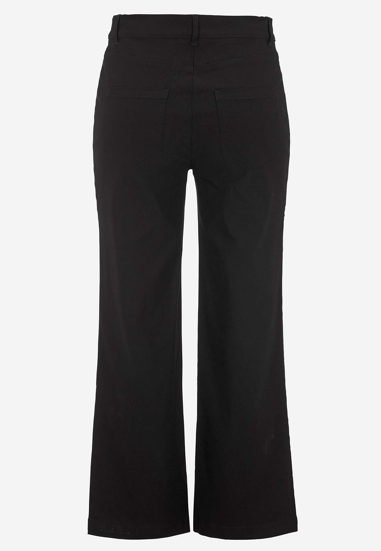 Breite Knöchelhose aus Bengalin