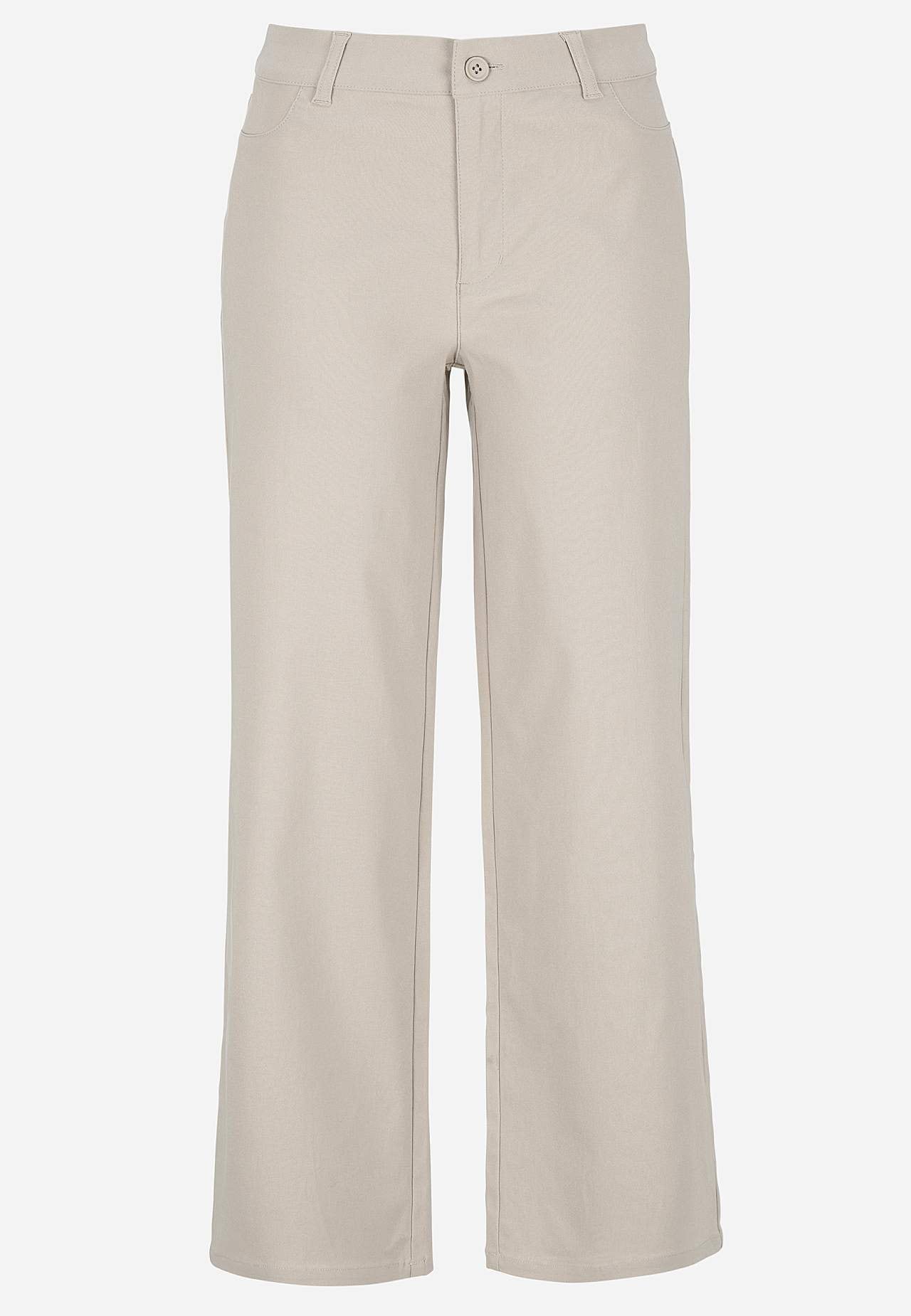 Breite Knöchelhose aus Bengalin