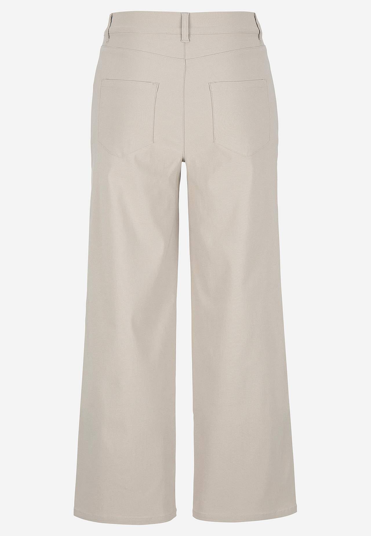 Breite Knöchelhose aus Bengalin