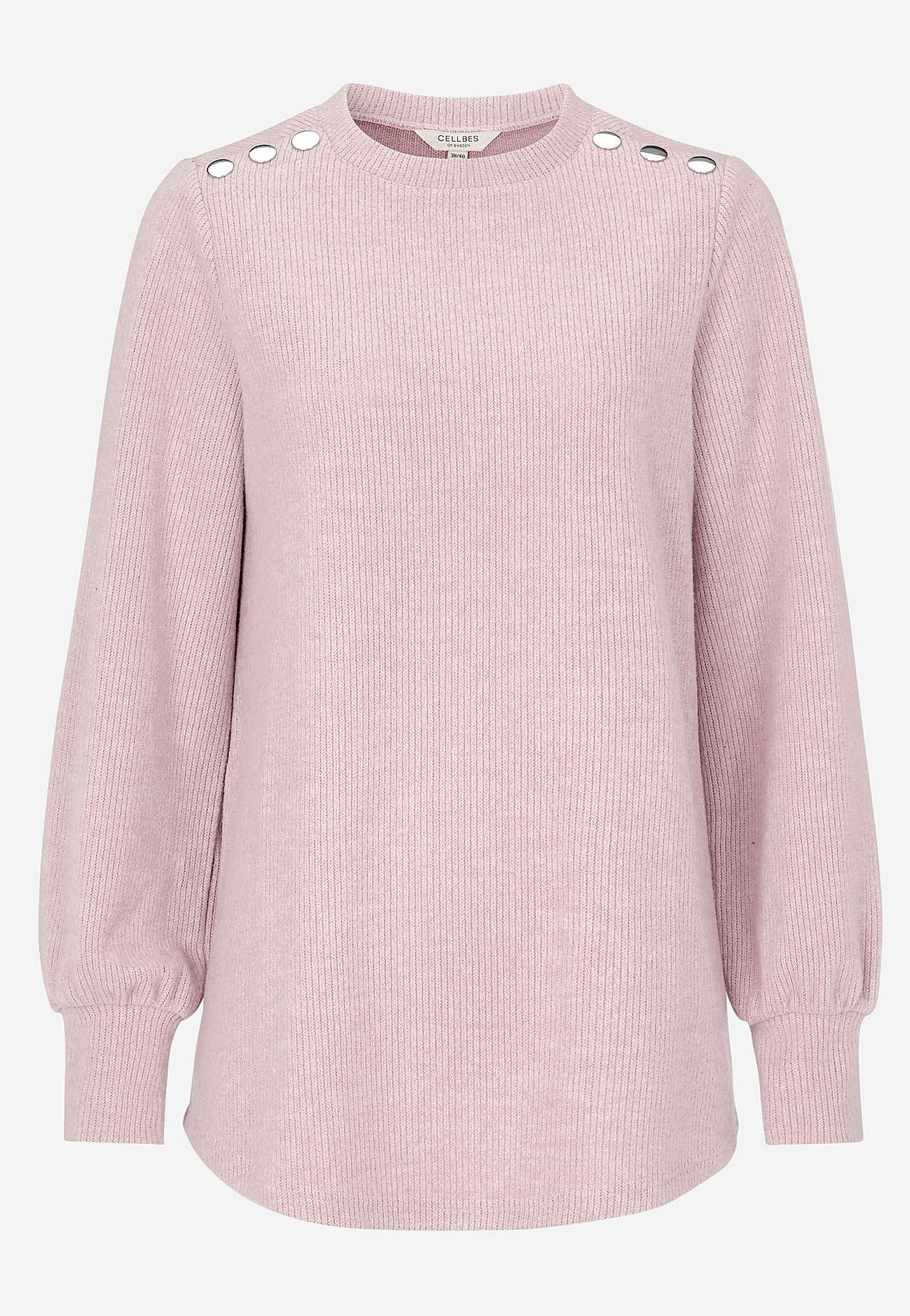 Weicher Jersey-Pullover mit Knöpfen Beata