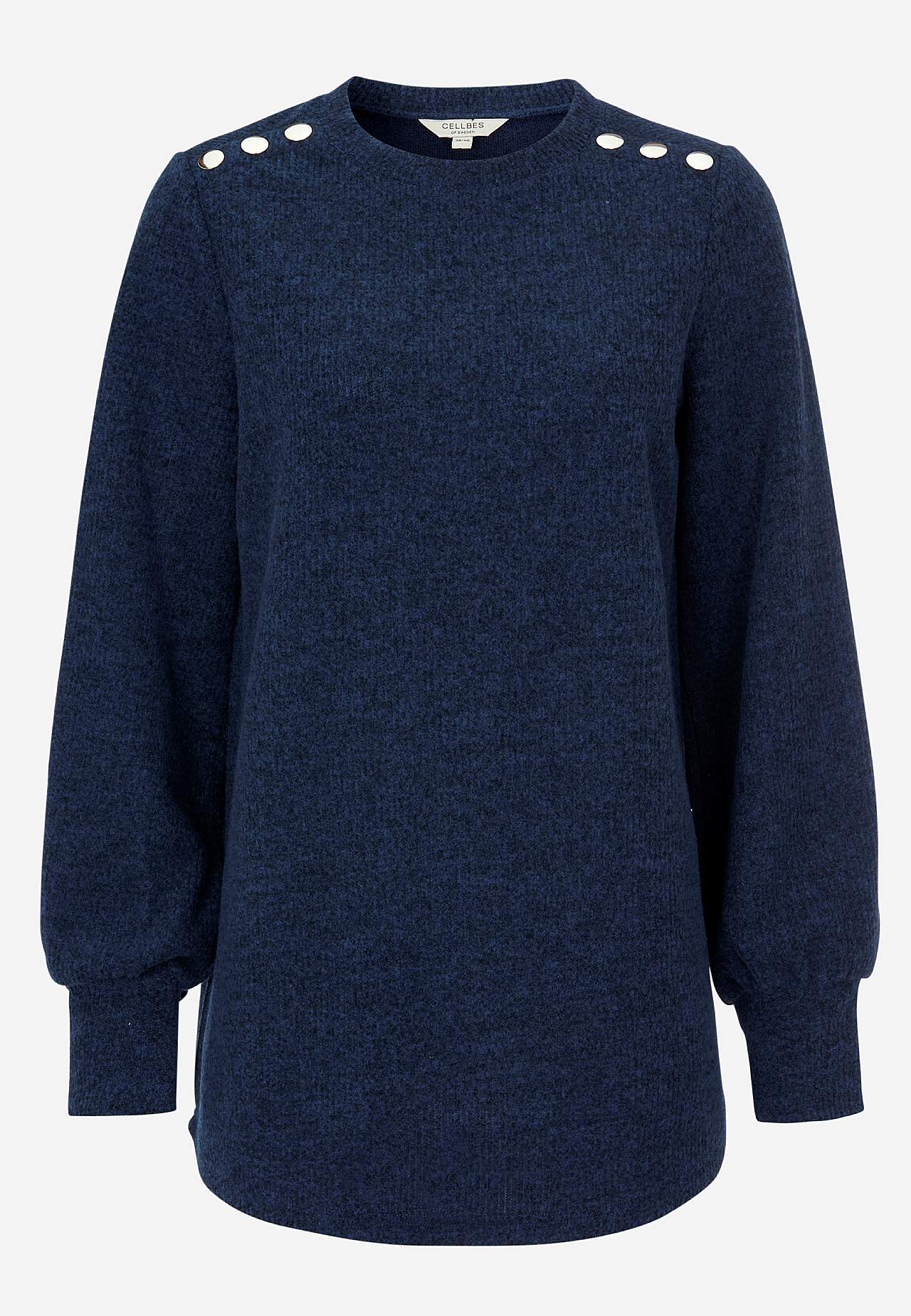 Weicher Jersey-Pullover mit Knöpfen Beata