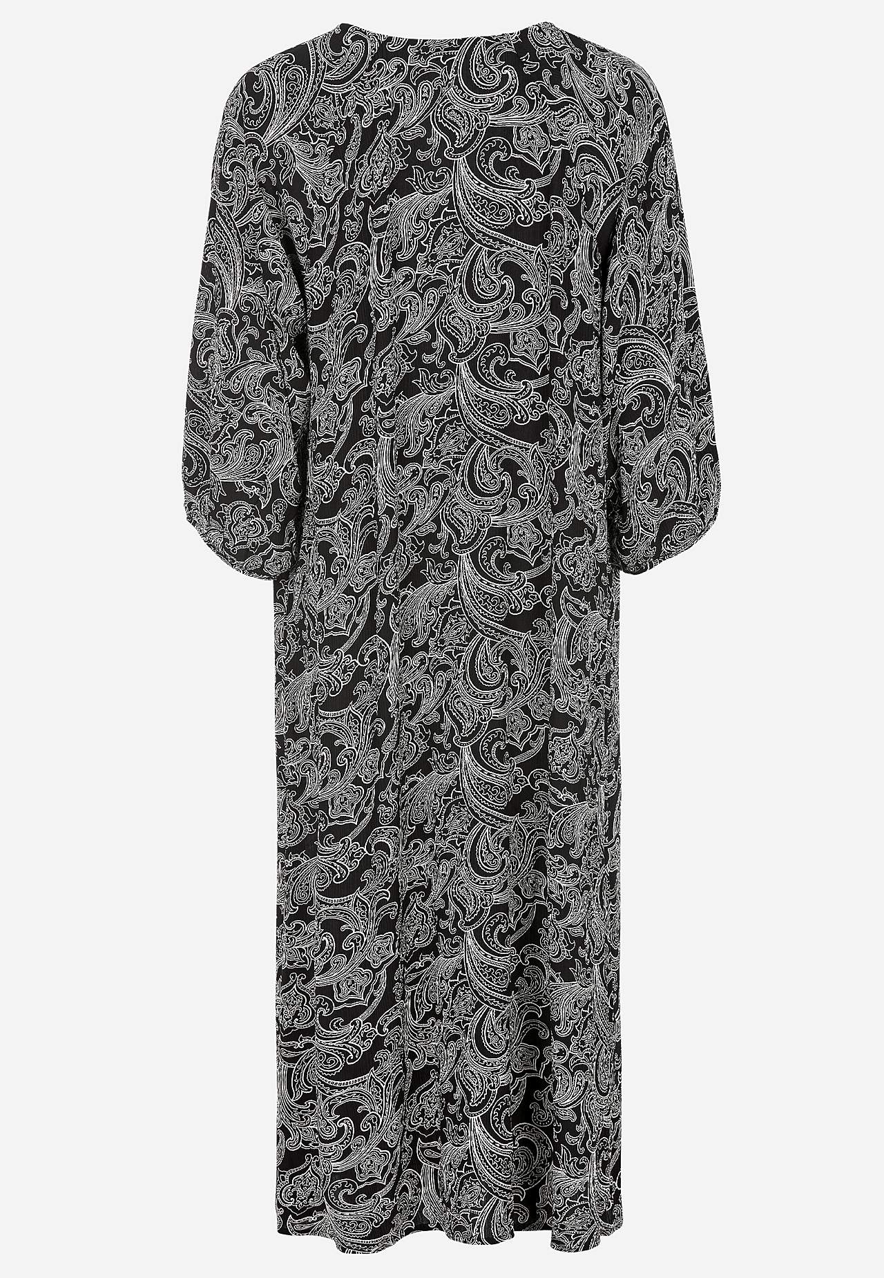 Gemustertes Kleid mit Knöpfen