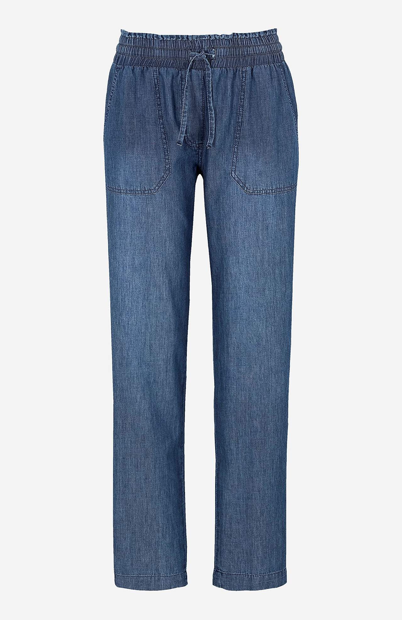 Lange Hose aus weich gewaschenem Denim