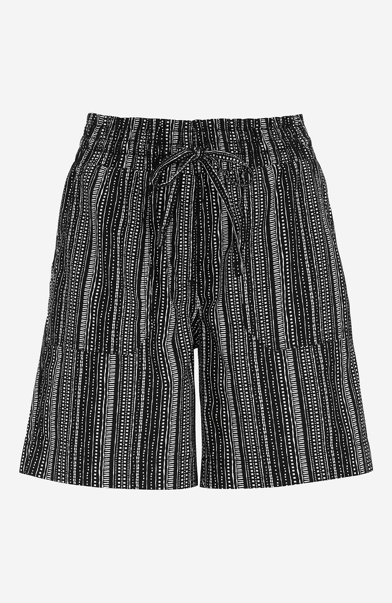 Shorts aus gewaschener Baumwolle Jade