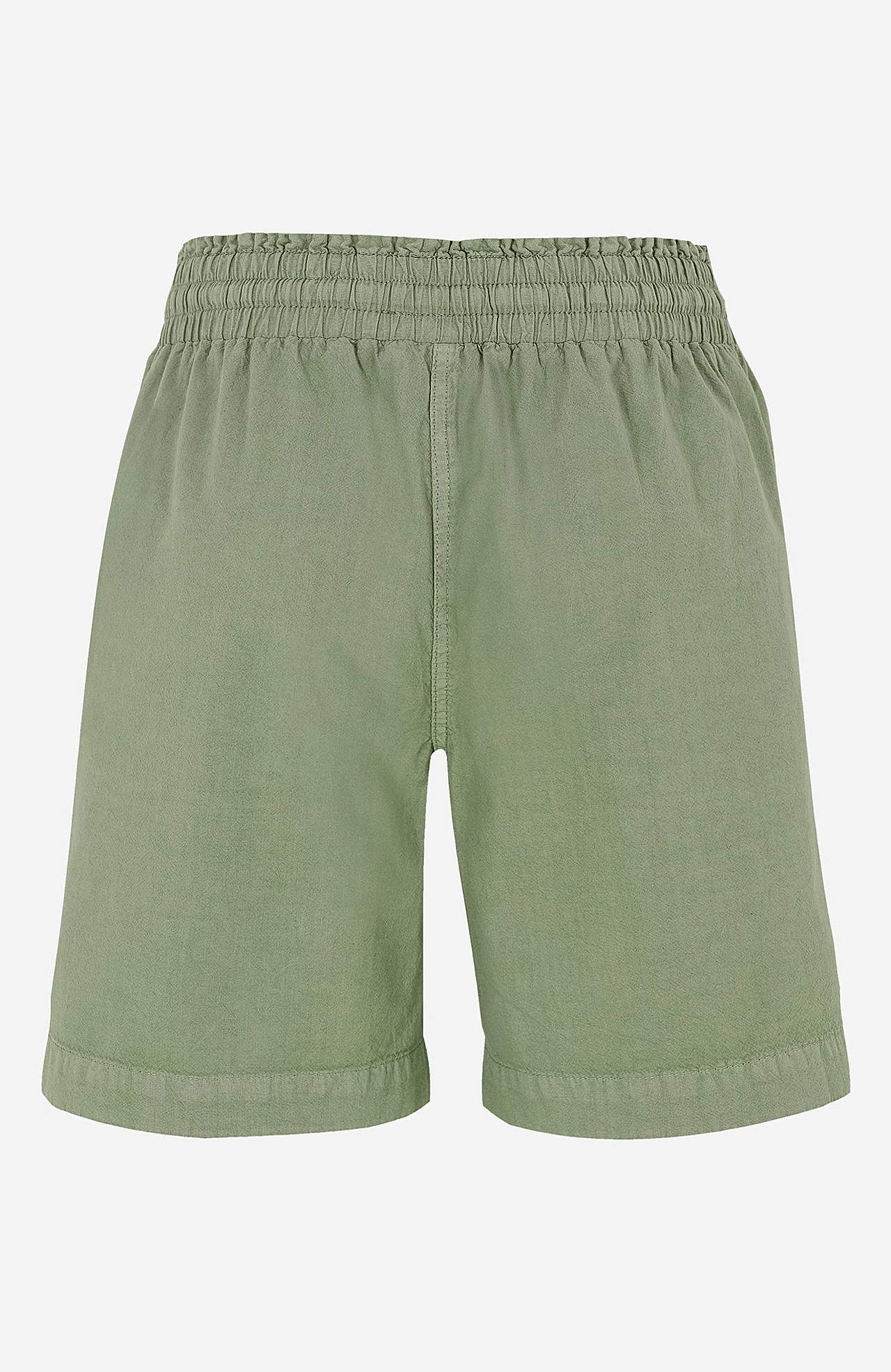 Shorts aus gewaschener Baumwolle Jade