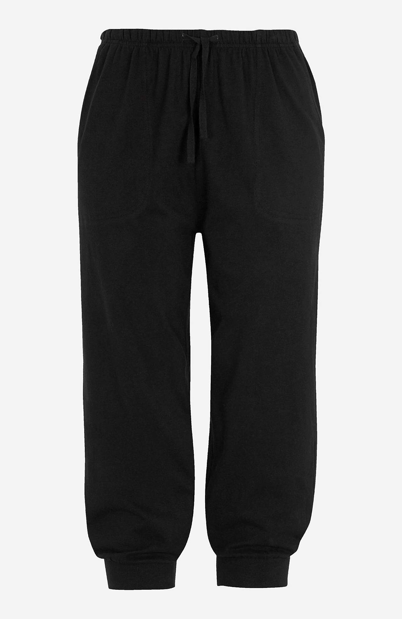 Caprihose aus Jersey mit Manschette