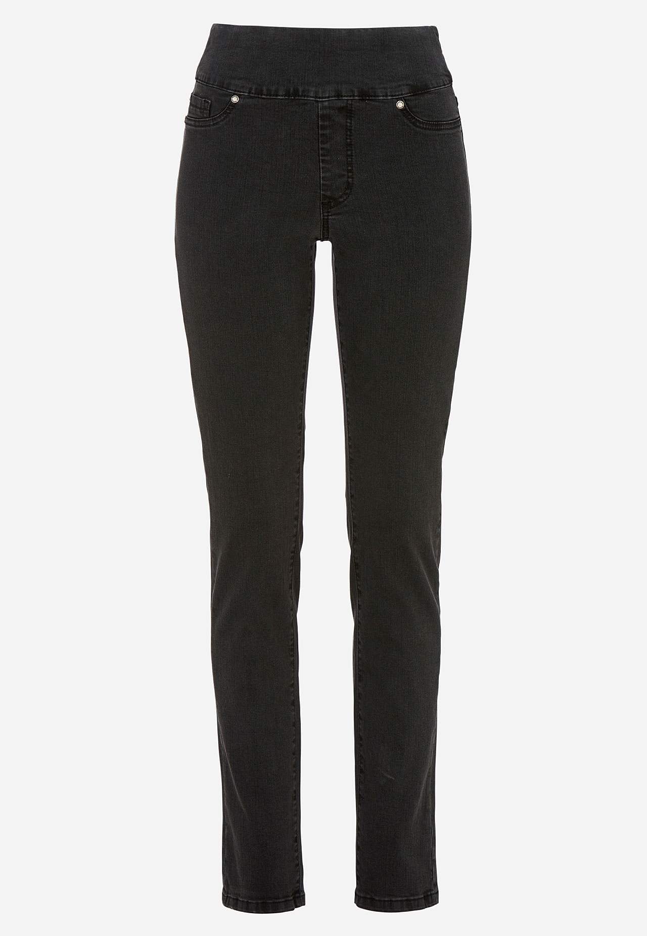 Elastische Jeggings mit hohem elastischem Bund
