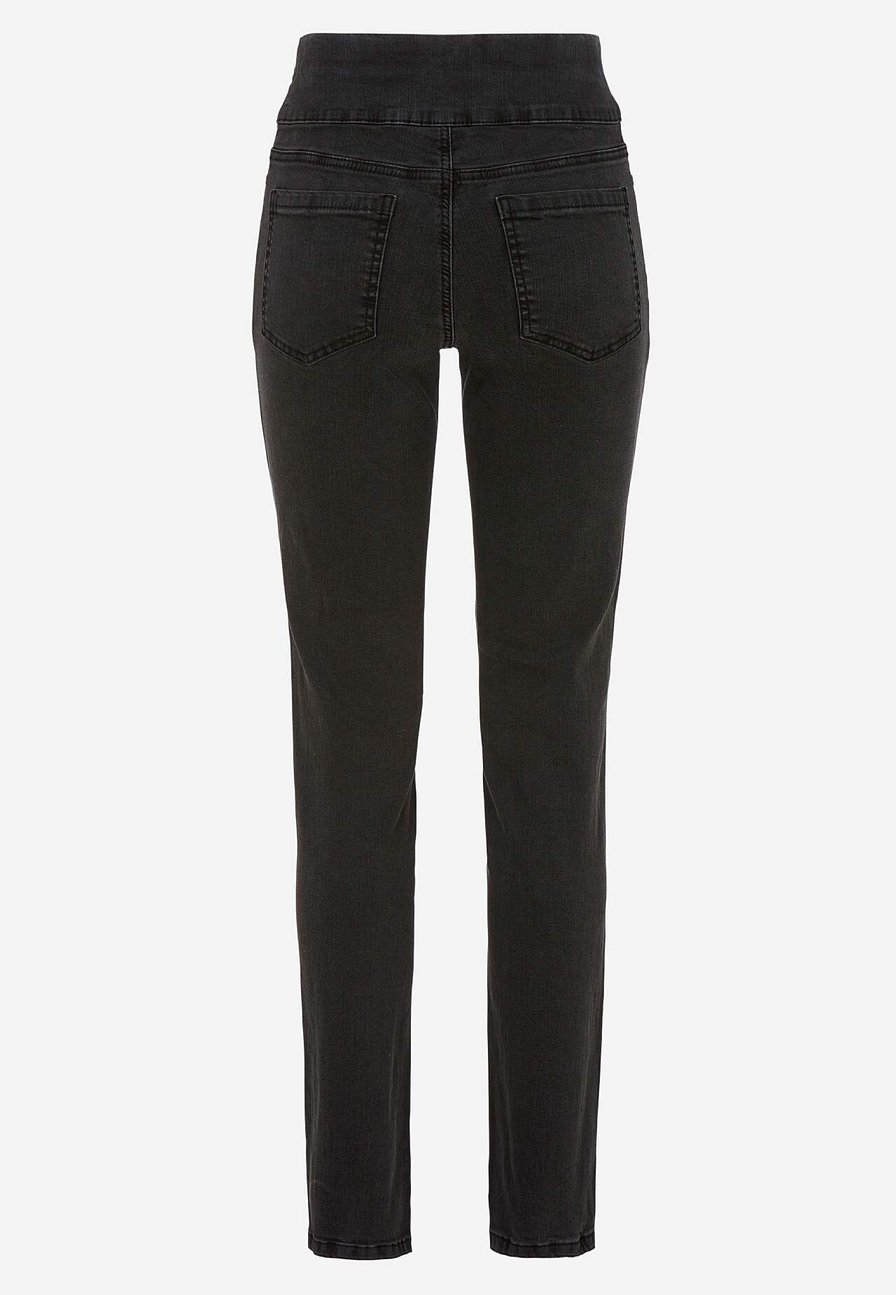 Elastische Jeggings mit hohem elastischem Bund