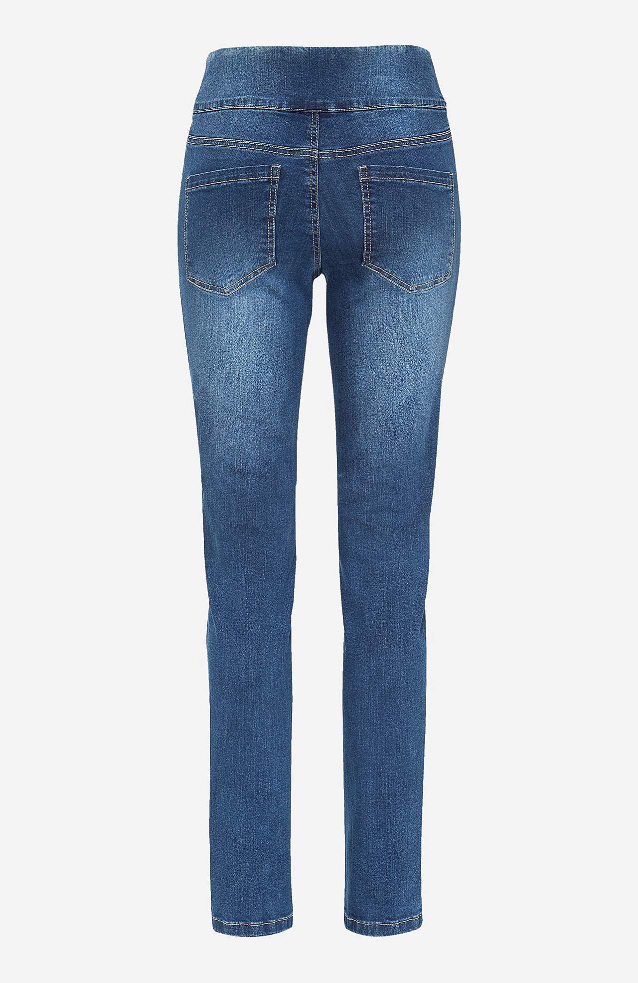 Elastische Jeggings mit hohem elastischem Bund