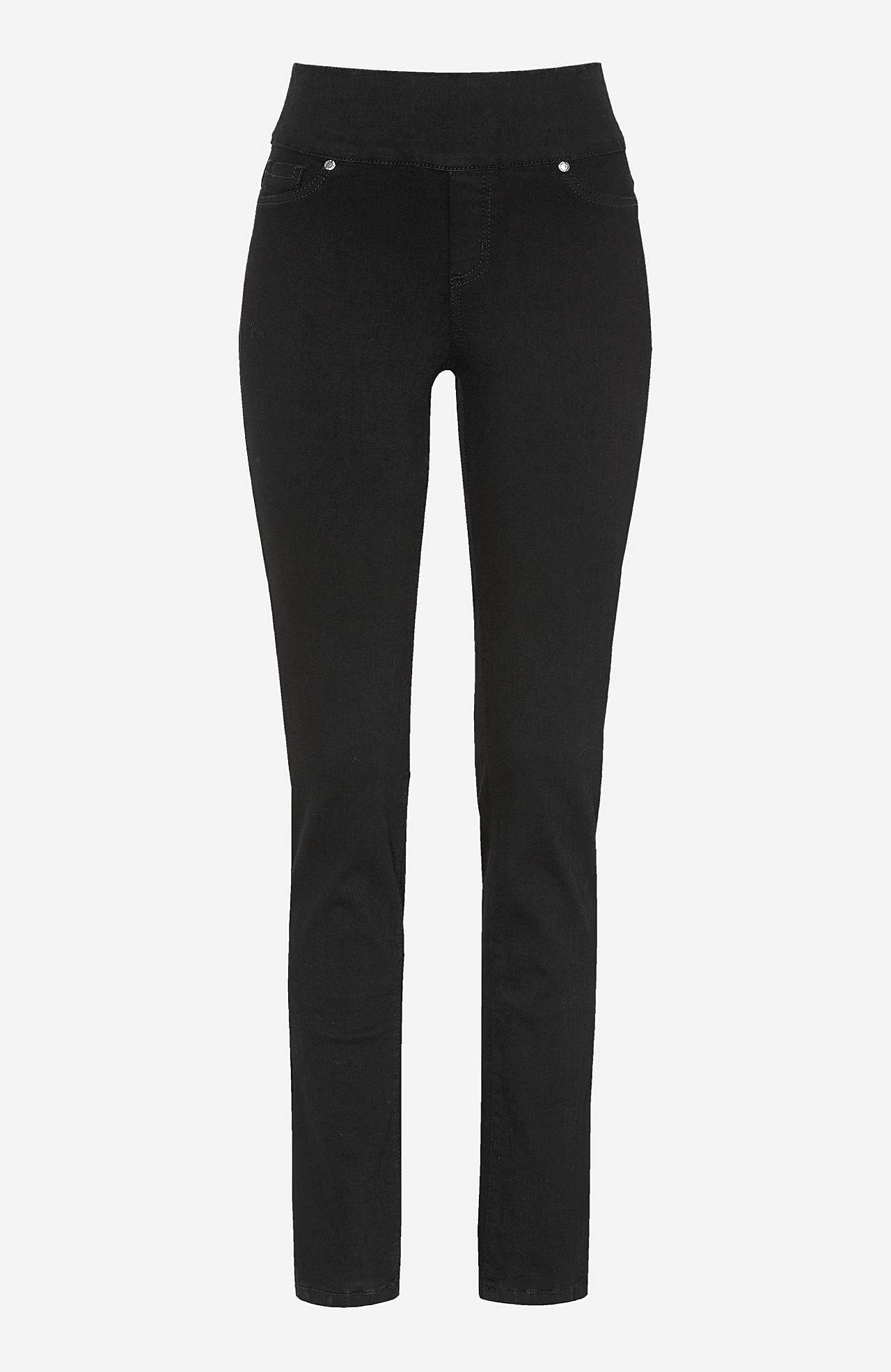 Elastische Jeggings mit hohem elastischem Bund