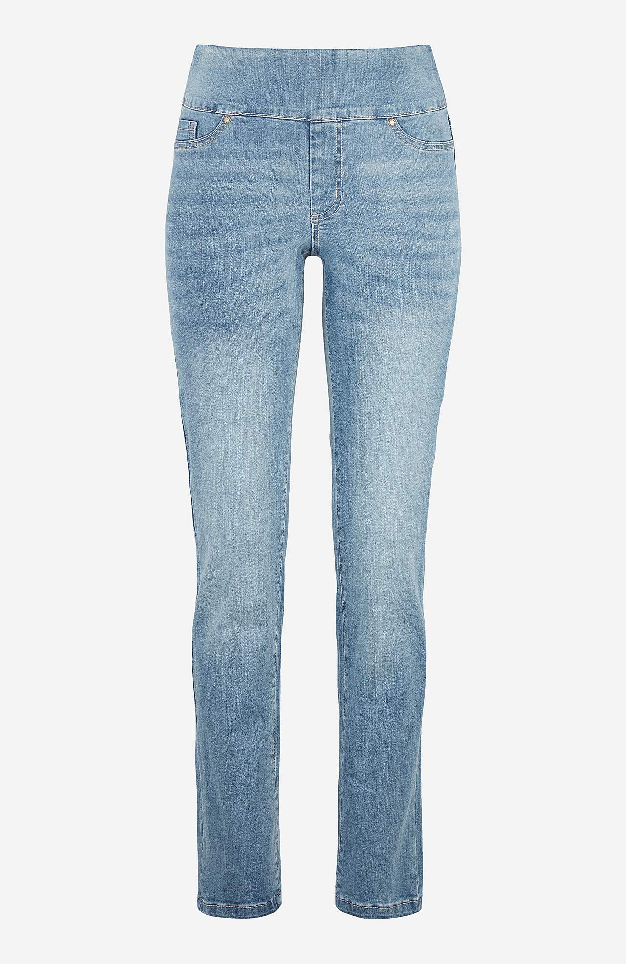 Elastische Jeggings mit hohem elastischem Bund