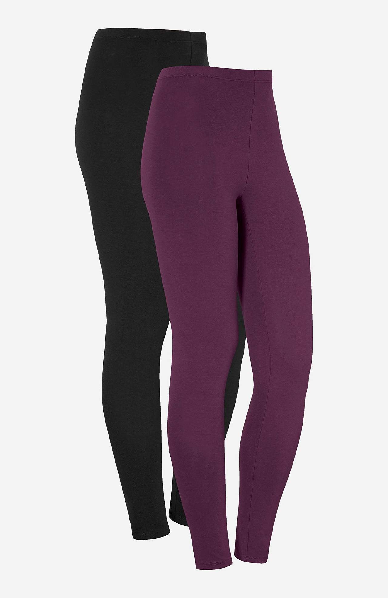 Leggings aus Baumwolle 2er-Pack