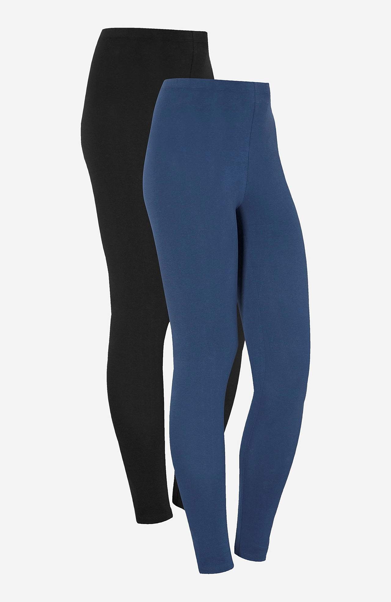 Leggings aus Baumwolle 2er-Pack