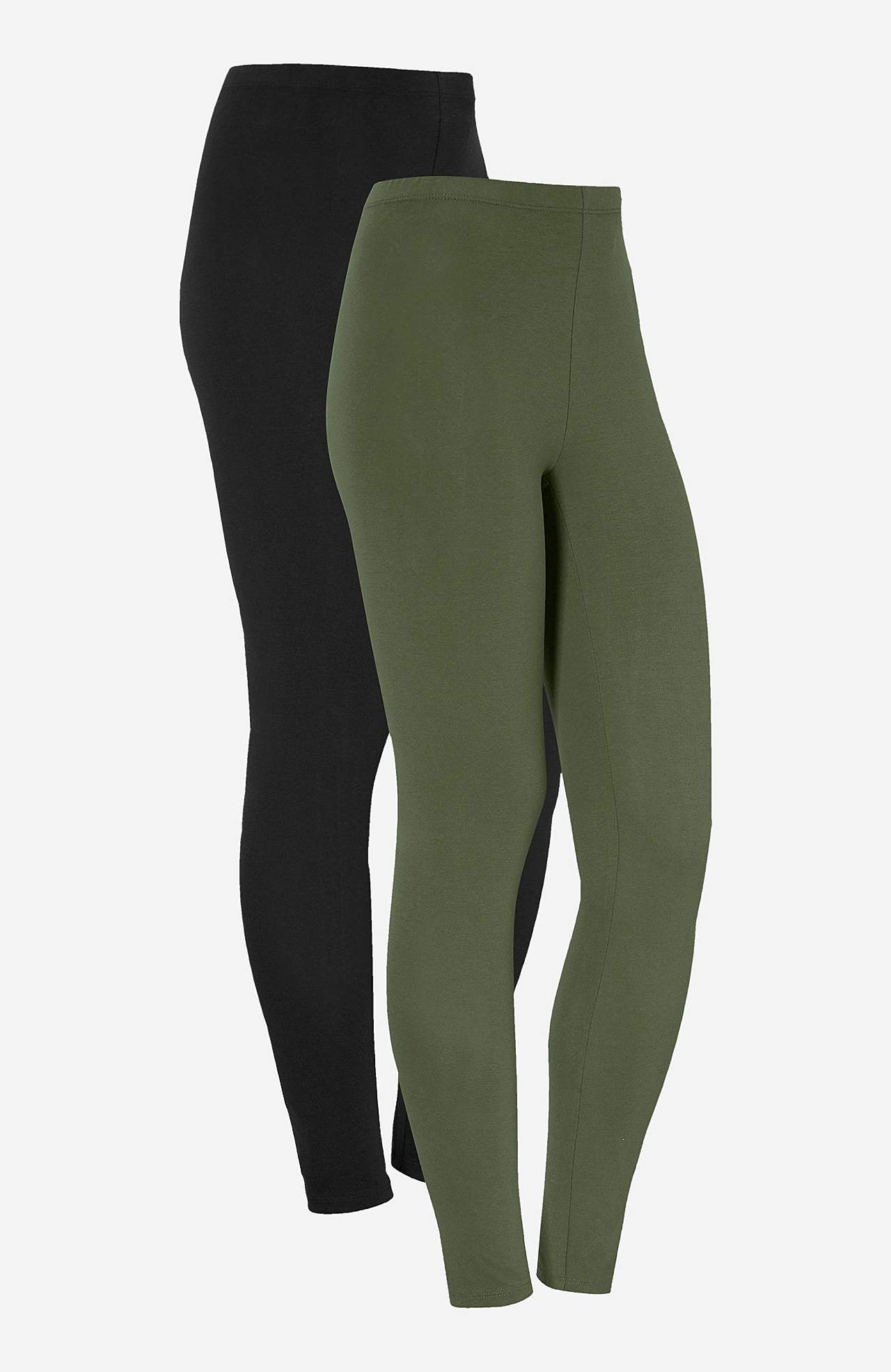 Leggings aus Baumwolle 2er-Pack