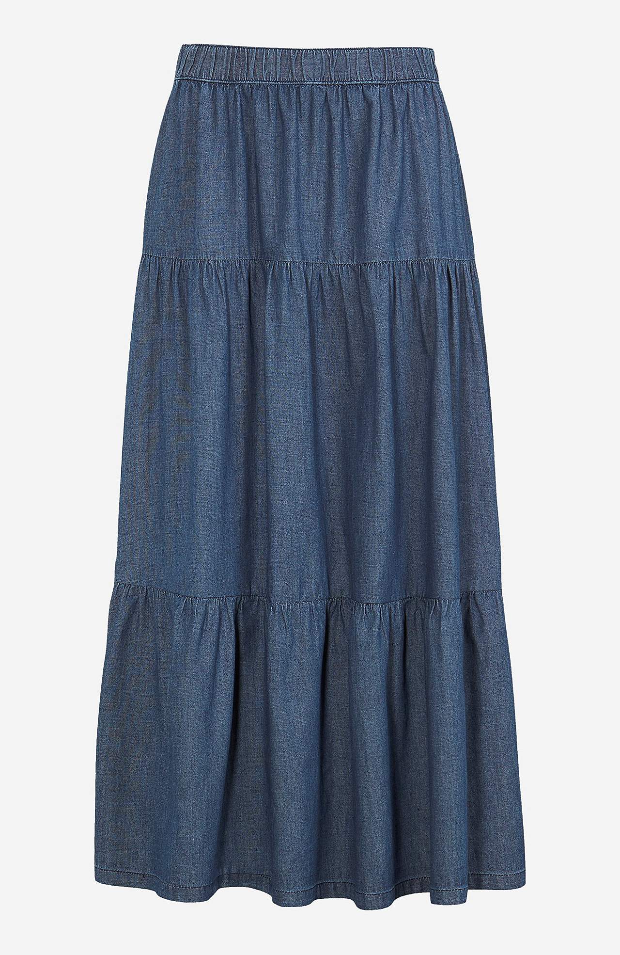 Rüschenrock aus Denim