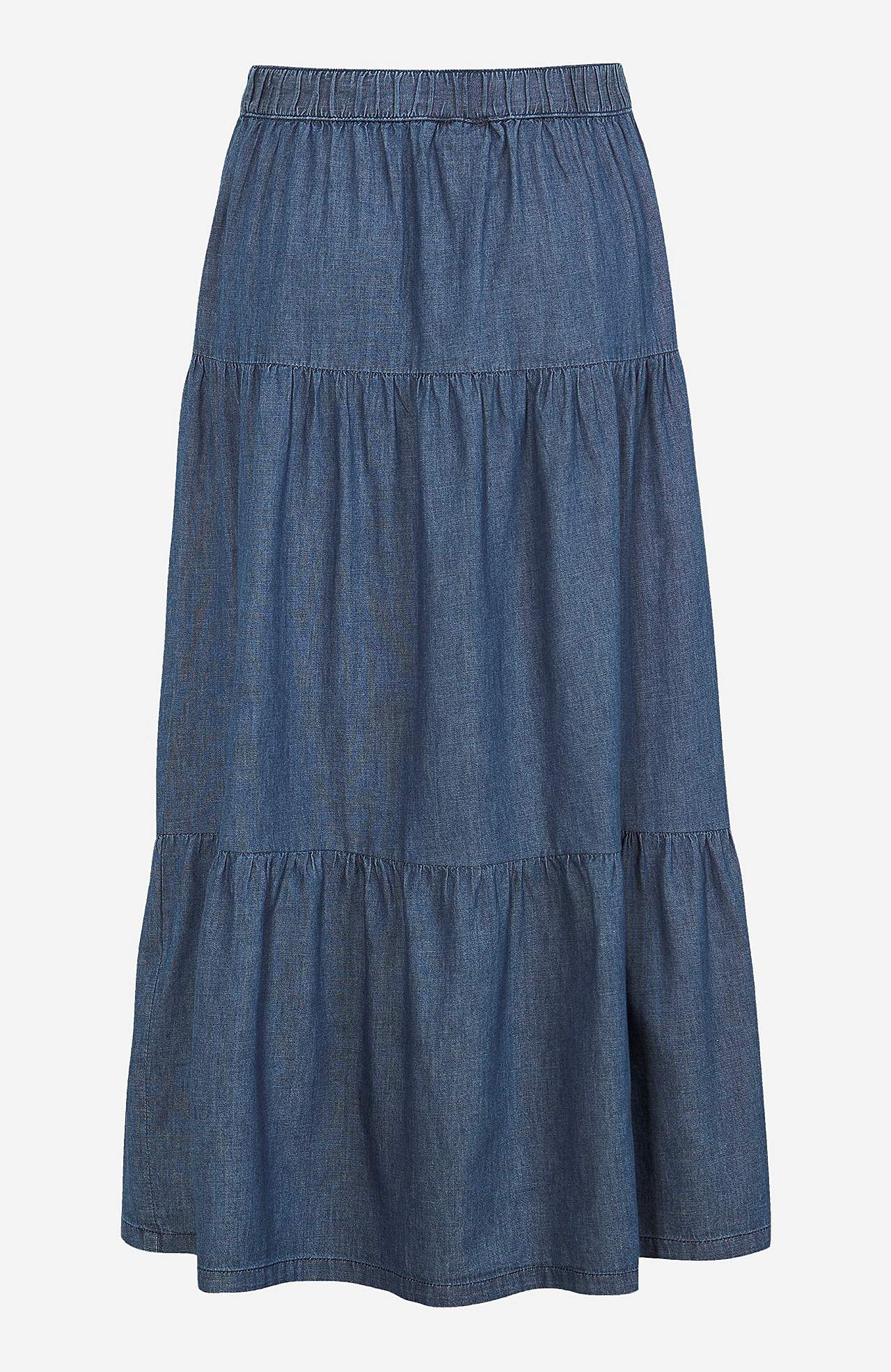 Rüschenrock aus Denim