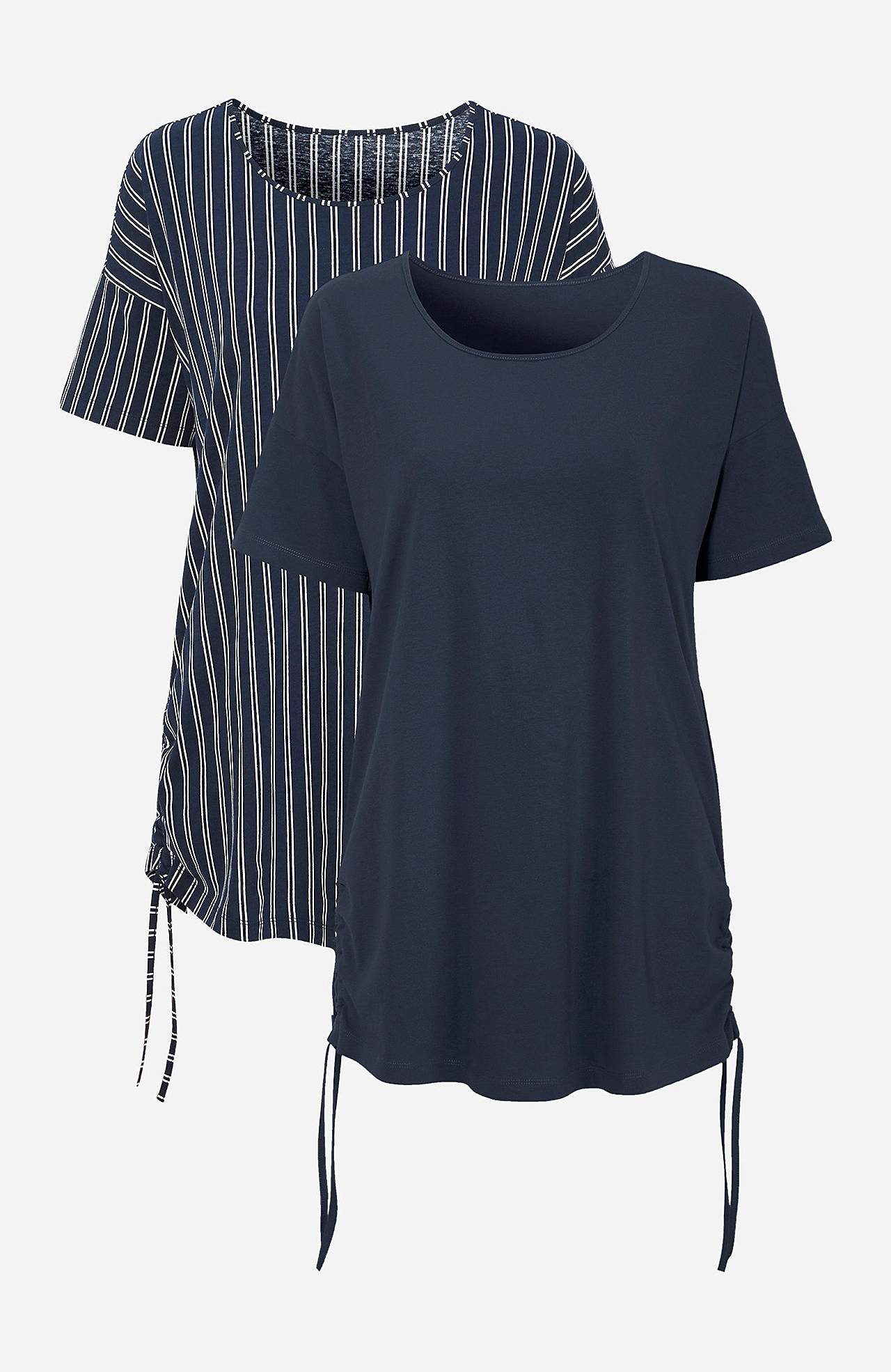 Kurzärmliges Top in einem langen Modell Vilde 2er-Pack