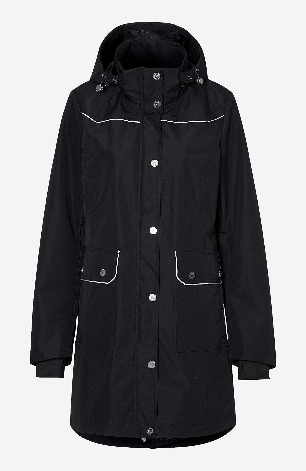 Lange Jacke mit reflektierenden Details Benita
