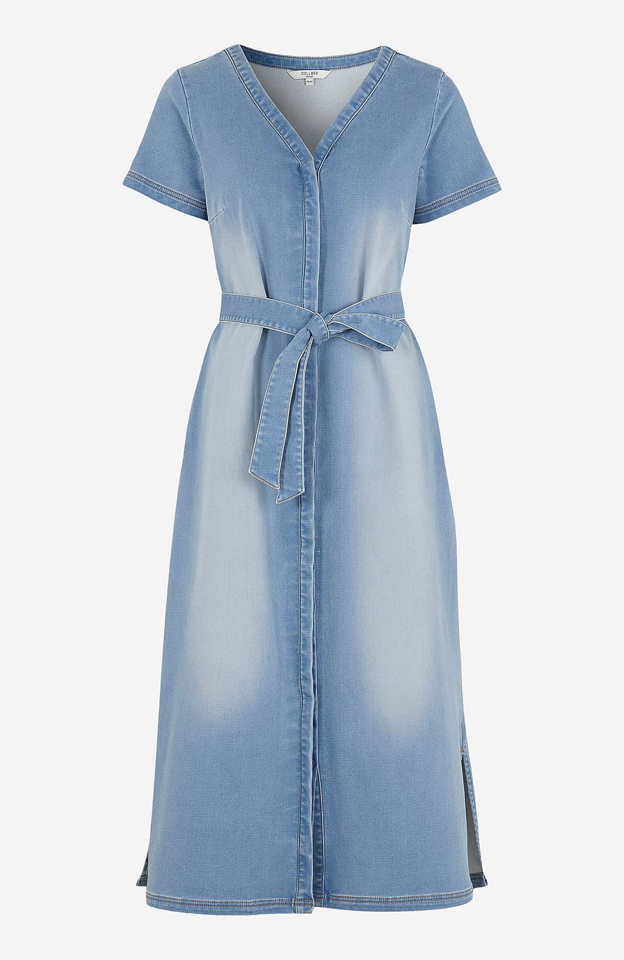 Langes Jeanskleid. Olga