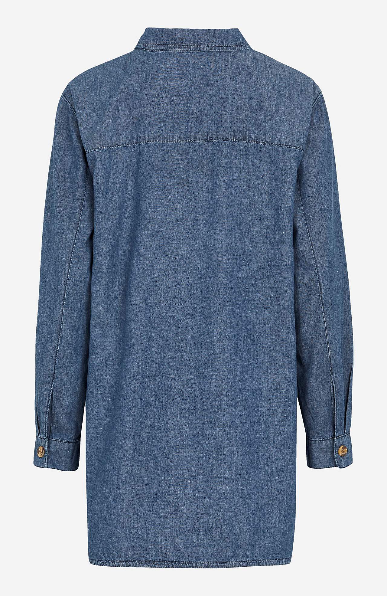 Langes Jeanshemd