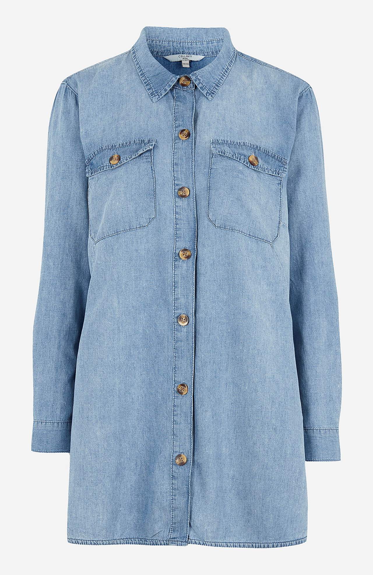 Langes Jeanshemd