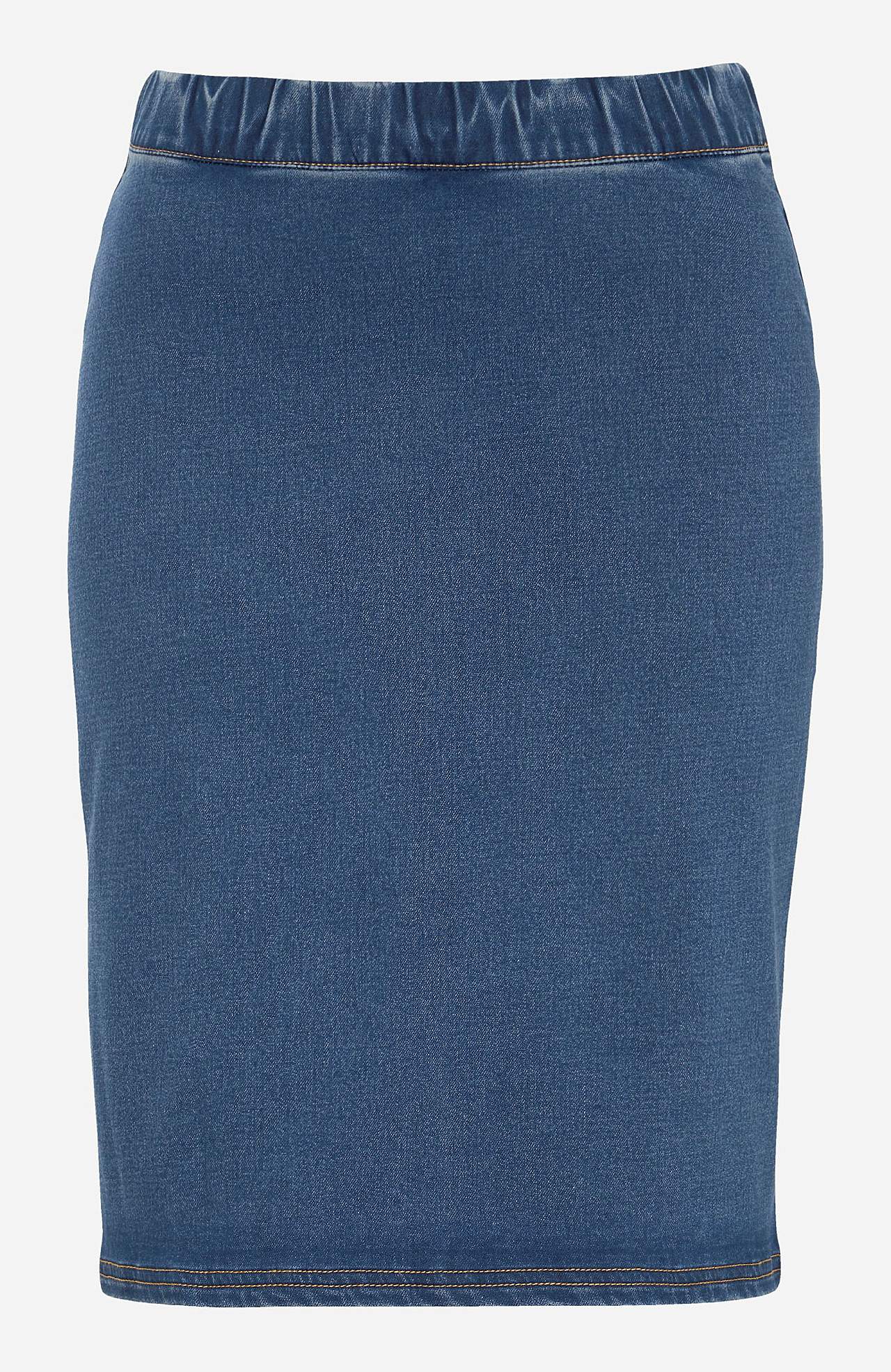 Jeansrock aus weichem Jersey