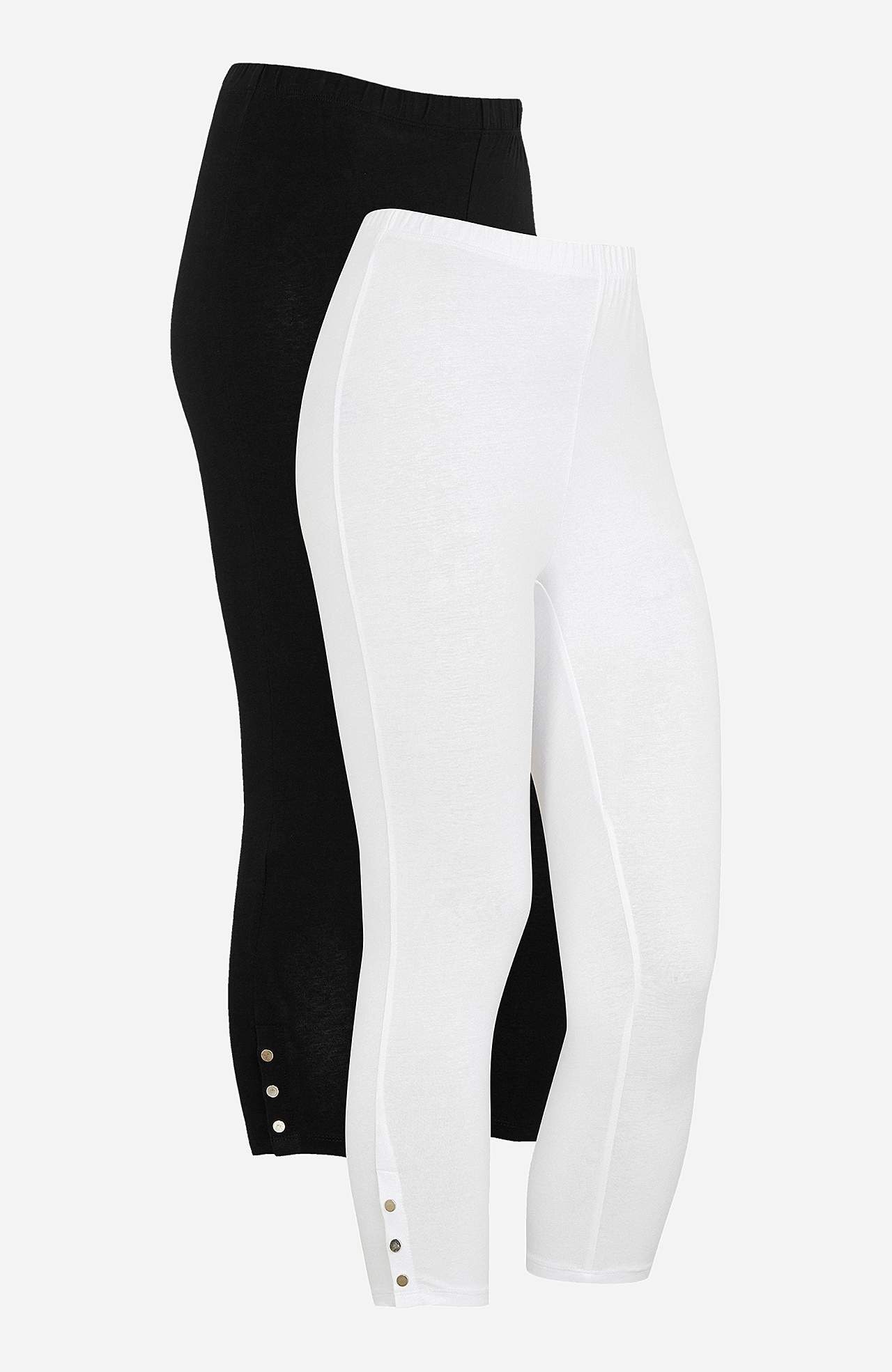 Capri-Leggings mit netten Knopf-Details Milly 2er-Pack