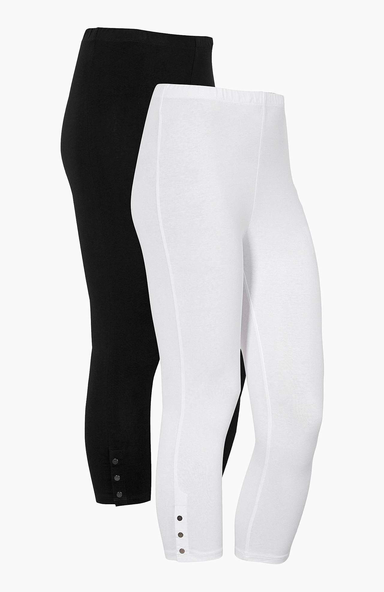 Capri-Leggings mit netten Knopf-Details Milly 2er-Pack