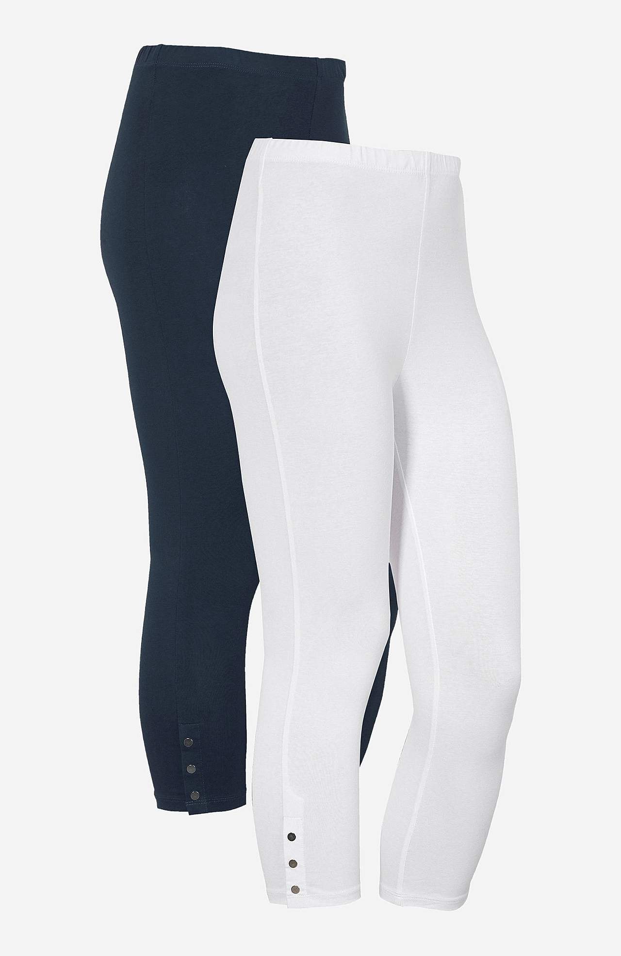Capri-Leggings mit netten Knopf-Details Milly 2er-Pack
