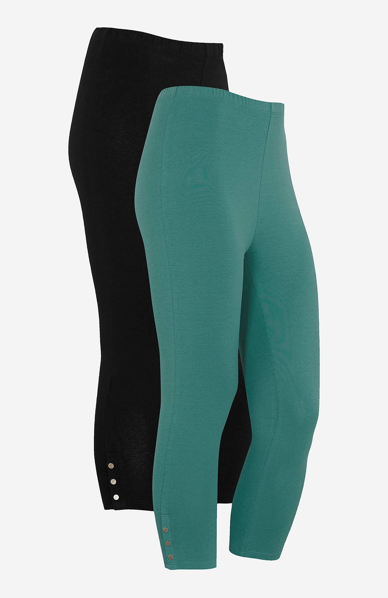 Capri-Leggings mit netten Knopf-Details Milly 2er-Pack